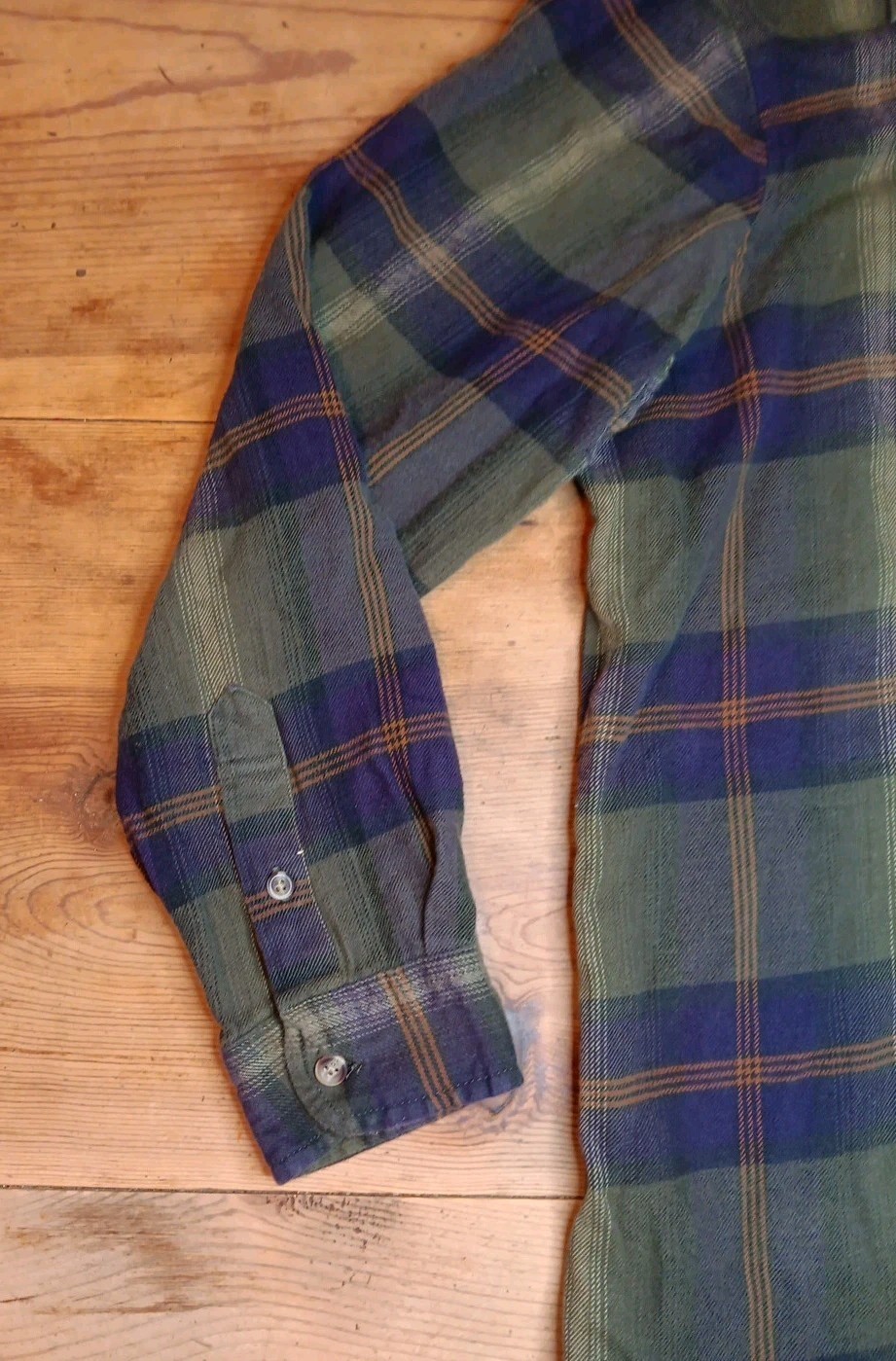 Vtg Faded Glory Womens L Plaid Flannel Shacket Shirt Full Zip Cotton Cabincore