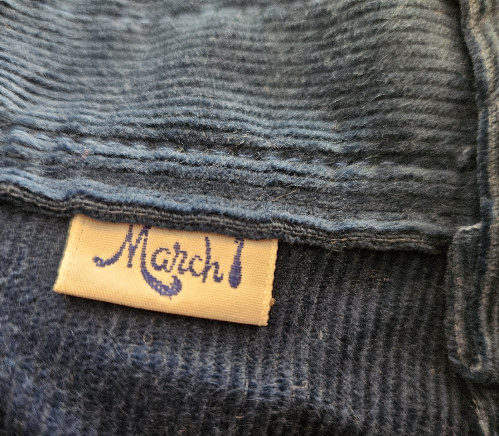 NWT 1980s Women’s Blue March 1 Corduroy Pants High Waisted Mom Jeans 29×32 VTG