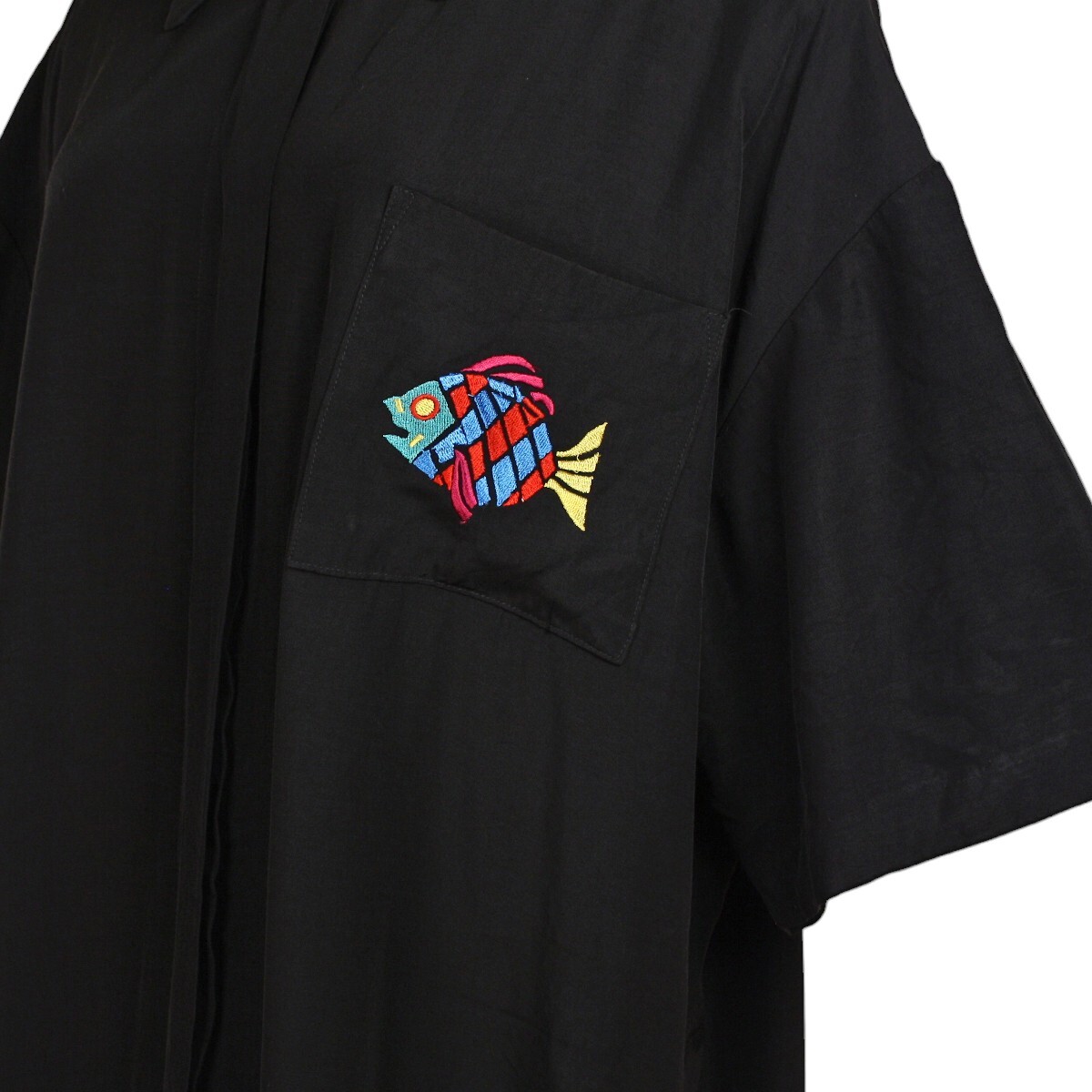 Vintage Pride & Joys Shirt Black Rayon Embroidery Plus Size 24 B54 W54 – Hey Viv