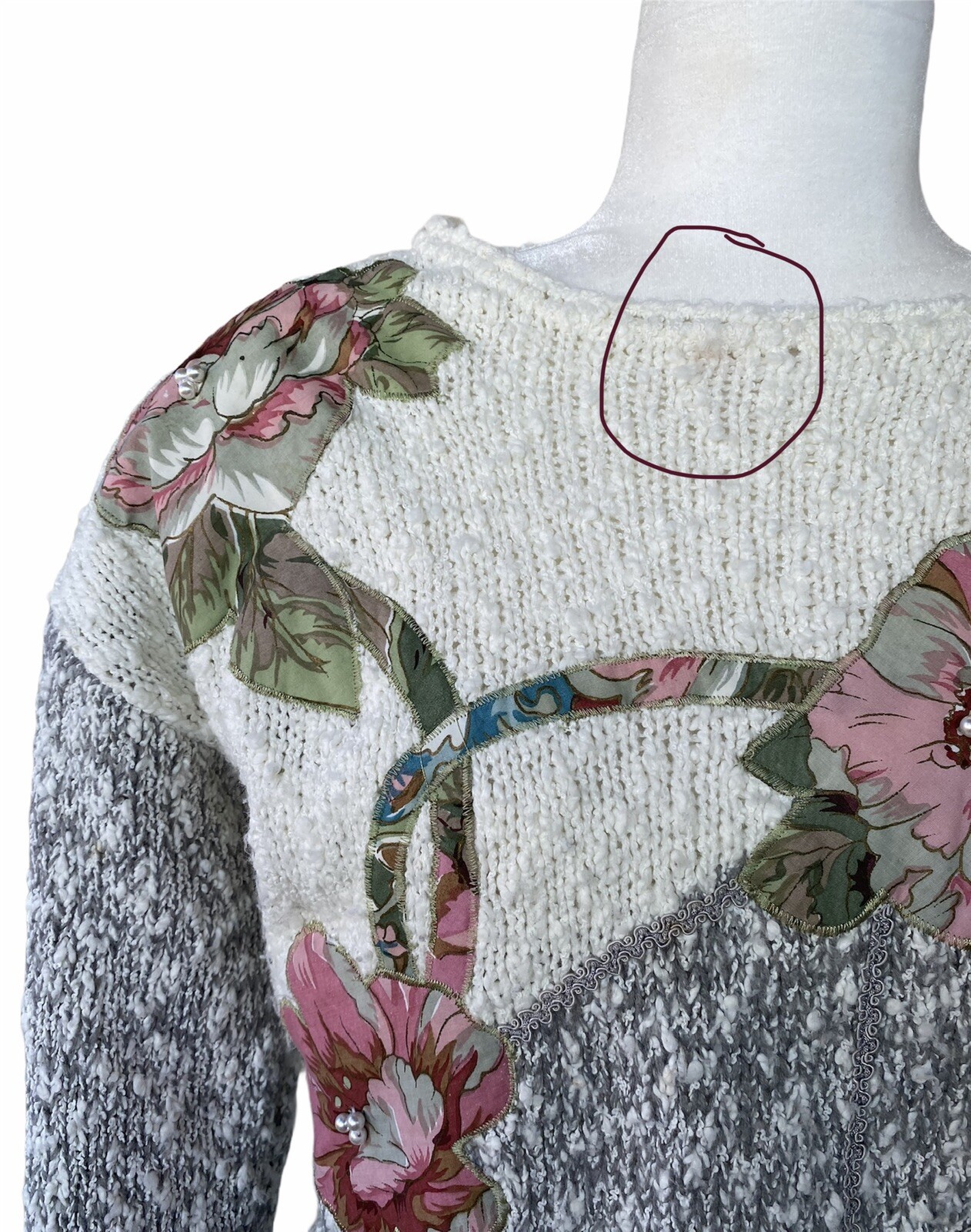Women’s Vtg Iconic 80s Sweater Top size Medium Grandmacore Cottagecore