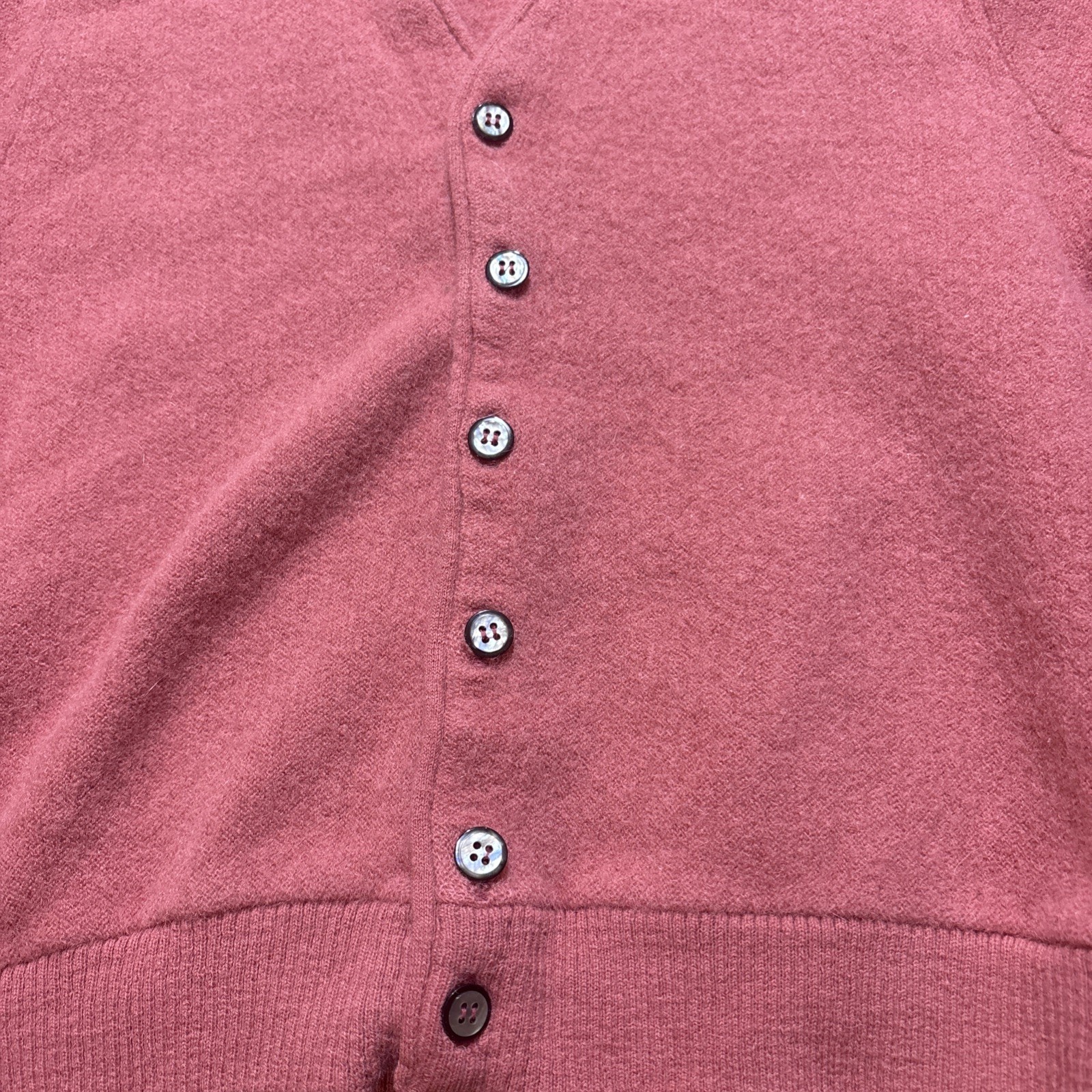 Vtg 60s Robert Bruce Arnold Palmer Cardigan Sweater 50% Alpaca 50% Wool Pink L