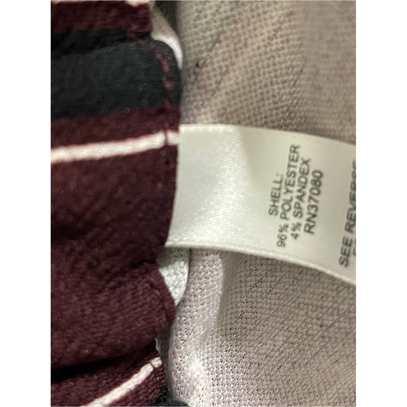 C est. 1946 Women Wide-Leg Burgundy Striped Paperbag Waist Trouser Pants 18/20W