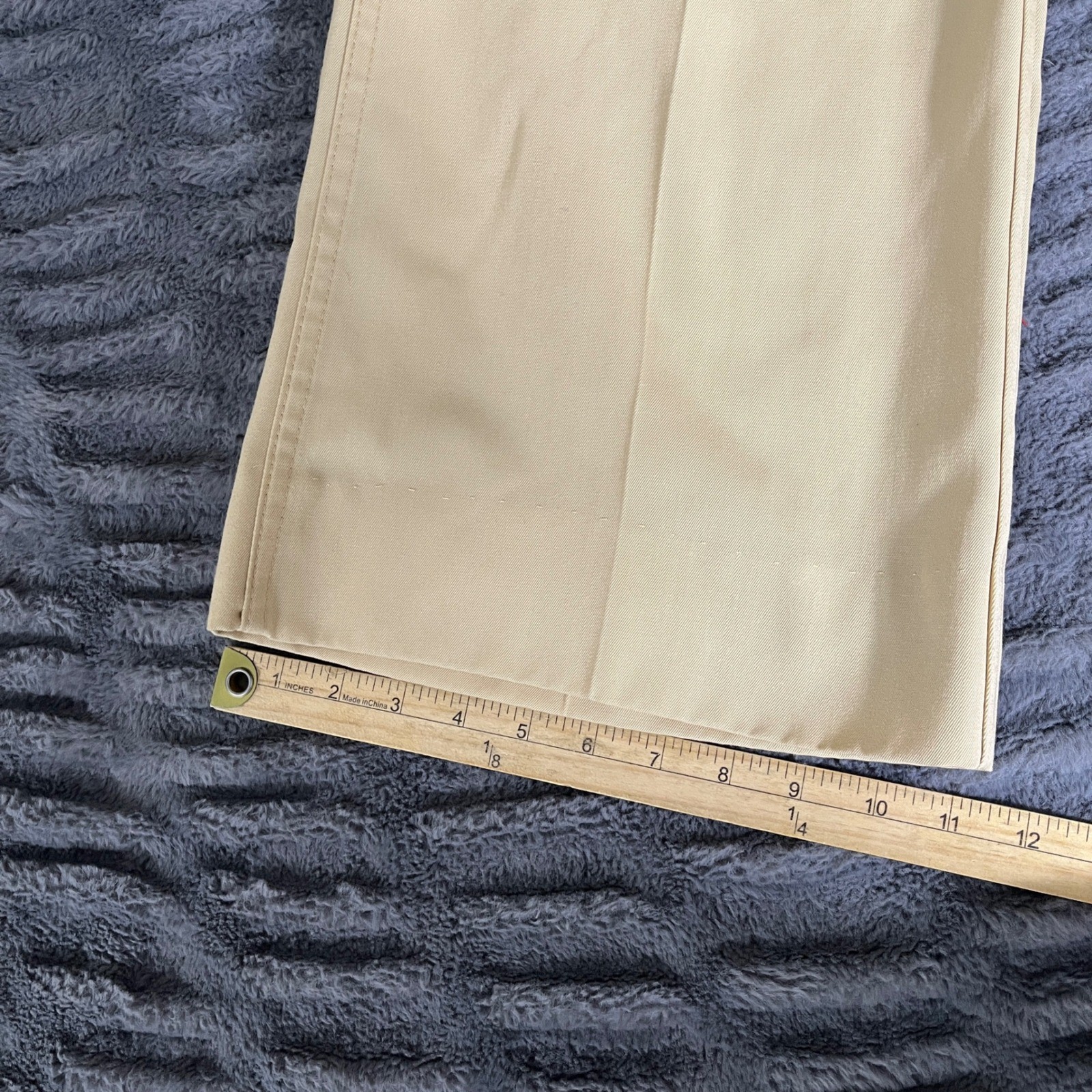Vintage Levis Sta-Prest Wide Leg Khaki Trousers 30606-5118 Tan 28×26 70s Retro