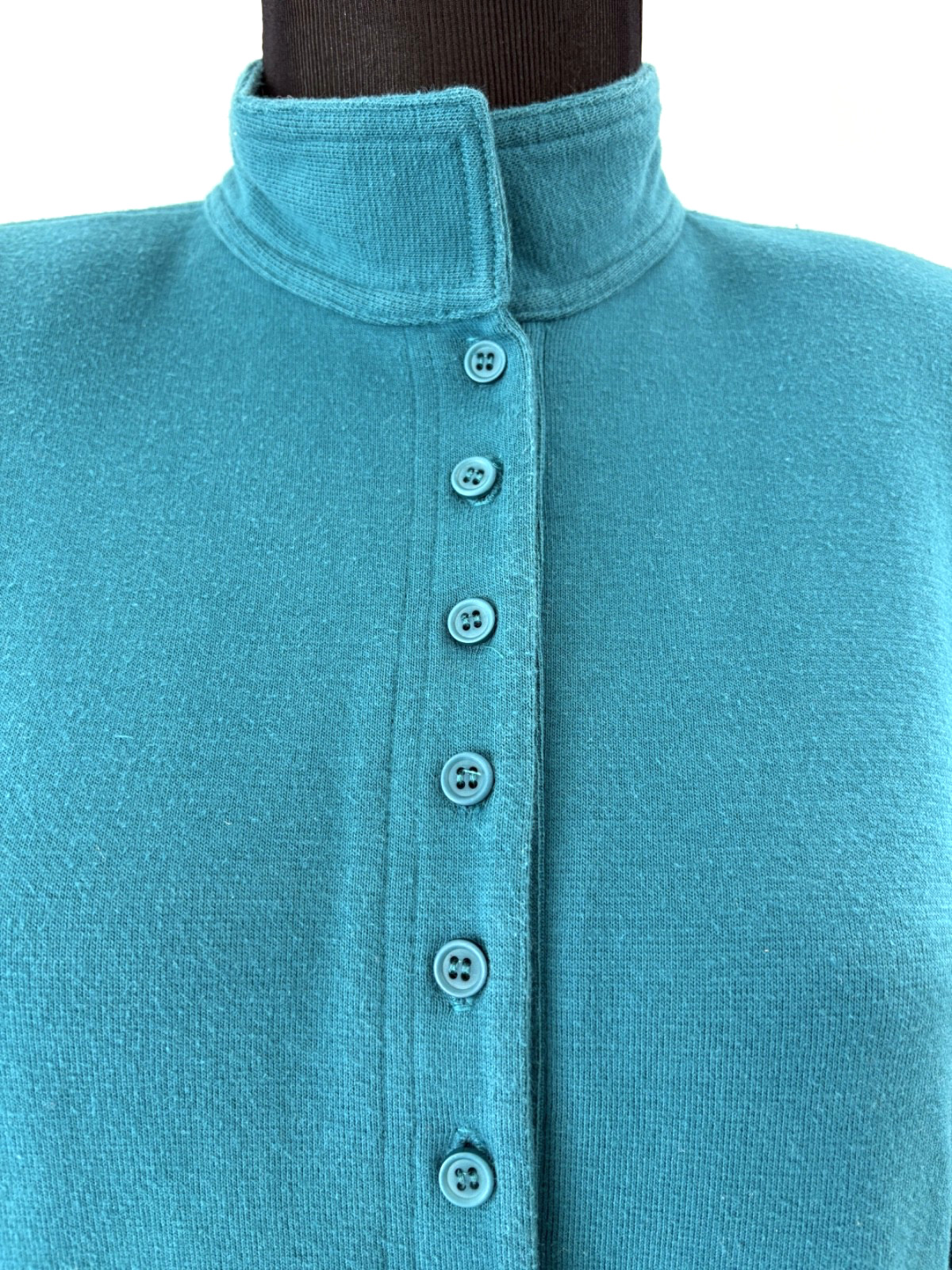 Vintage Alain Toussaint Teal Hue Shift Silhouette Dress