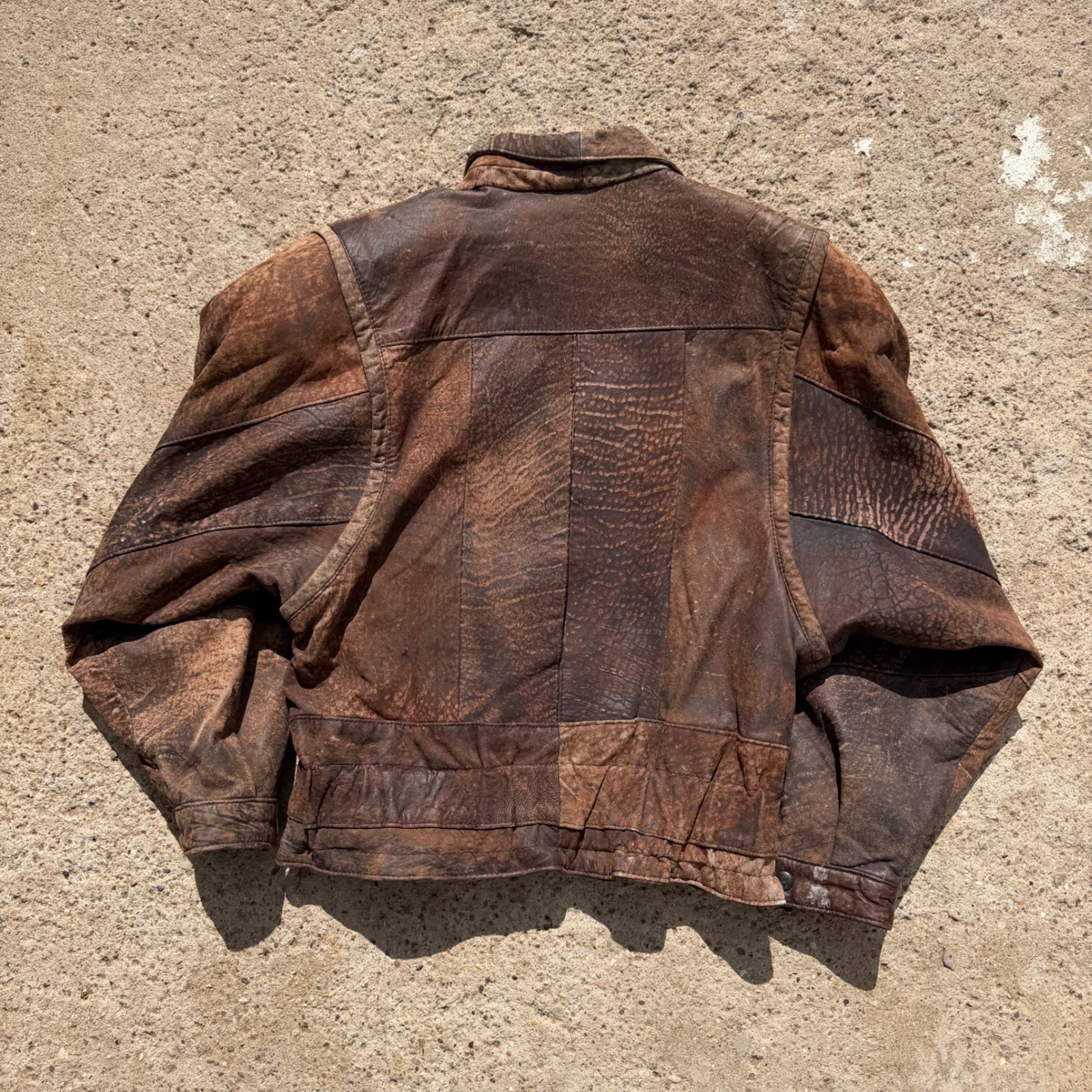 Vintage Distressed Lamb Leather Cropped Moto Jacket Women’s Small/Medium V8