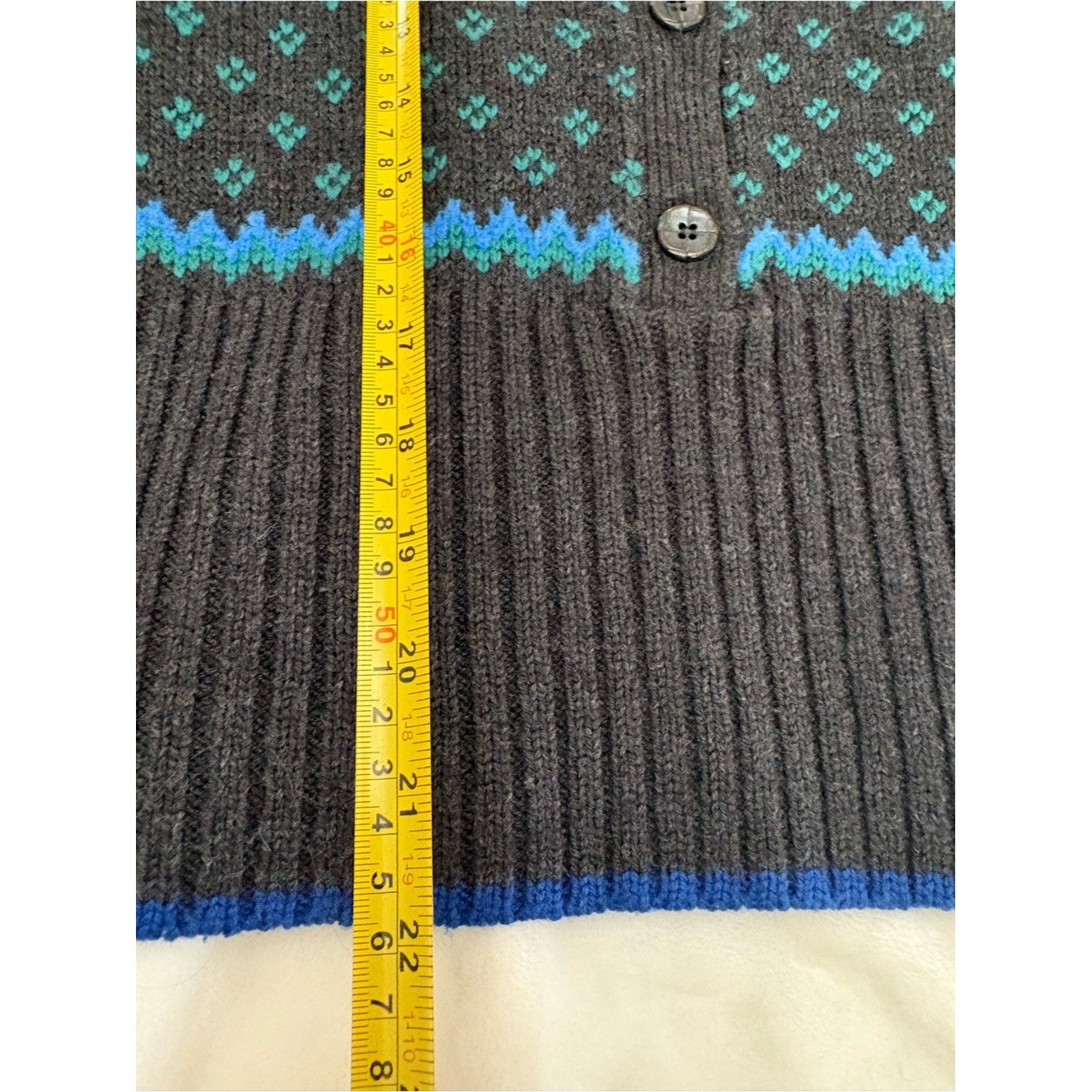 Vintage Liz Claiborne Fair Isle Nordic Wool Blend Ski Sweater Smal heritage knit