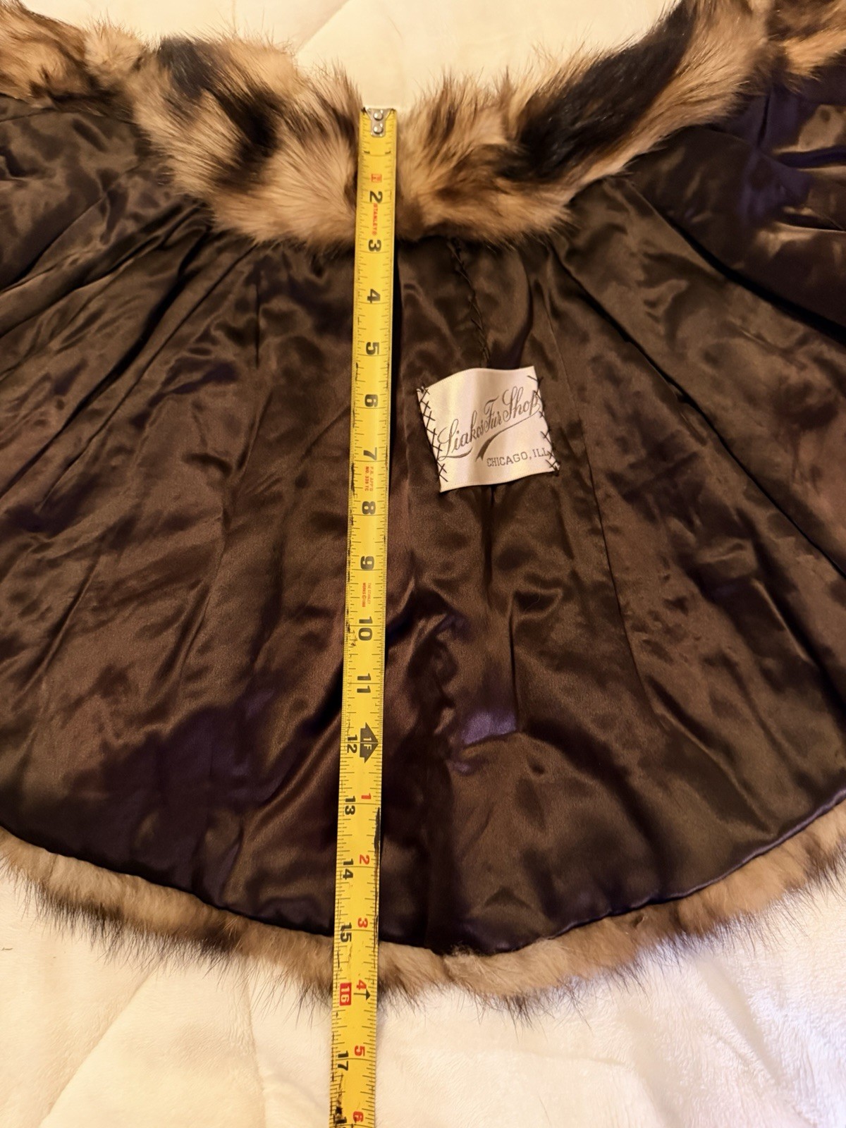 Vintage 30s 40s Cusp Finn Raccoon Fur Capelet And Large Collar Set
