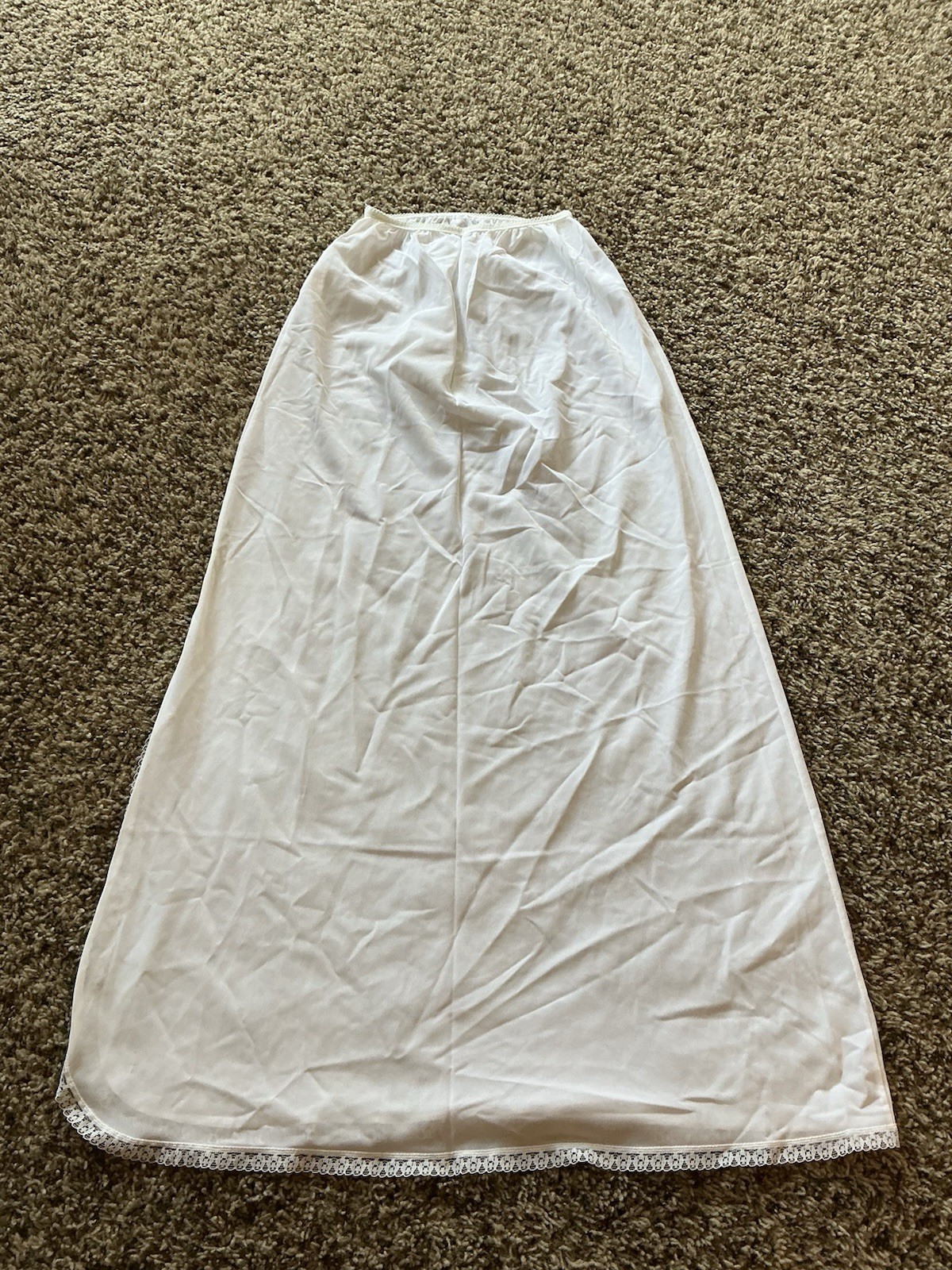 Vintage Stoneswear Full Length Half Slip Size Small White