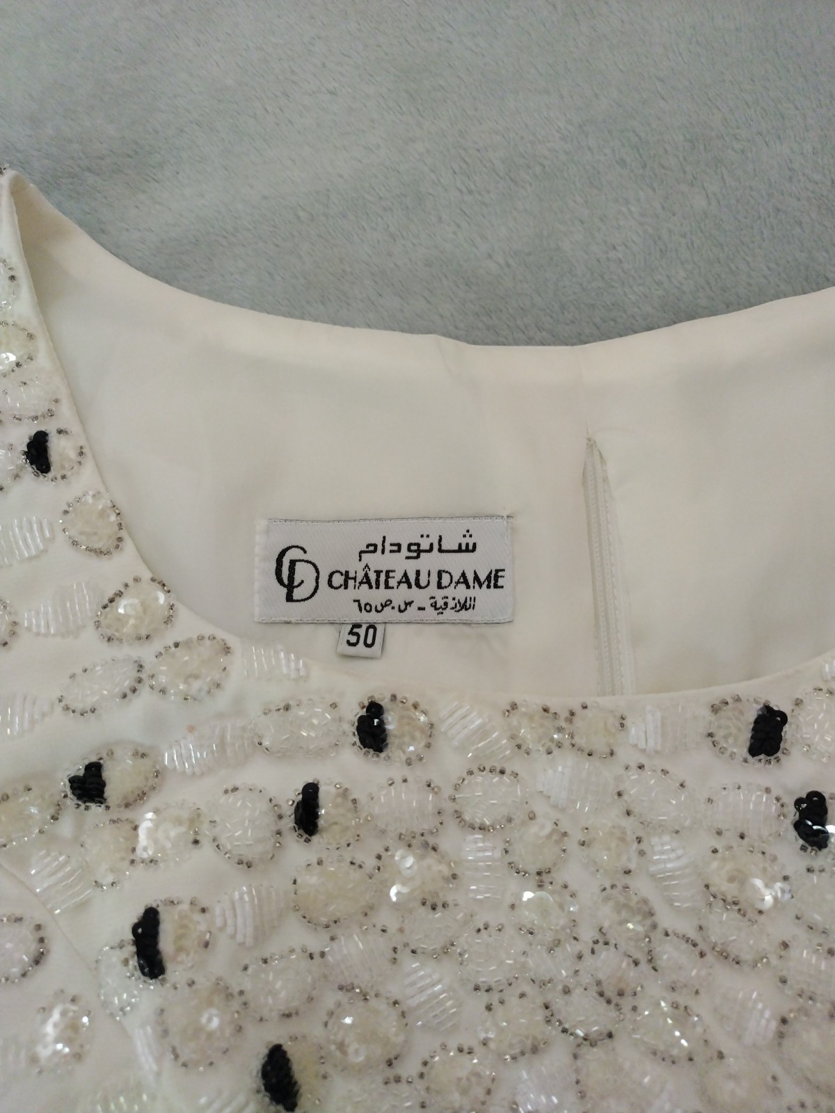 1980s Vintage Heavily Sequenced Bead Lined Party Wedding Top Blouse Womens Sz L