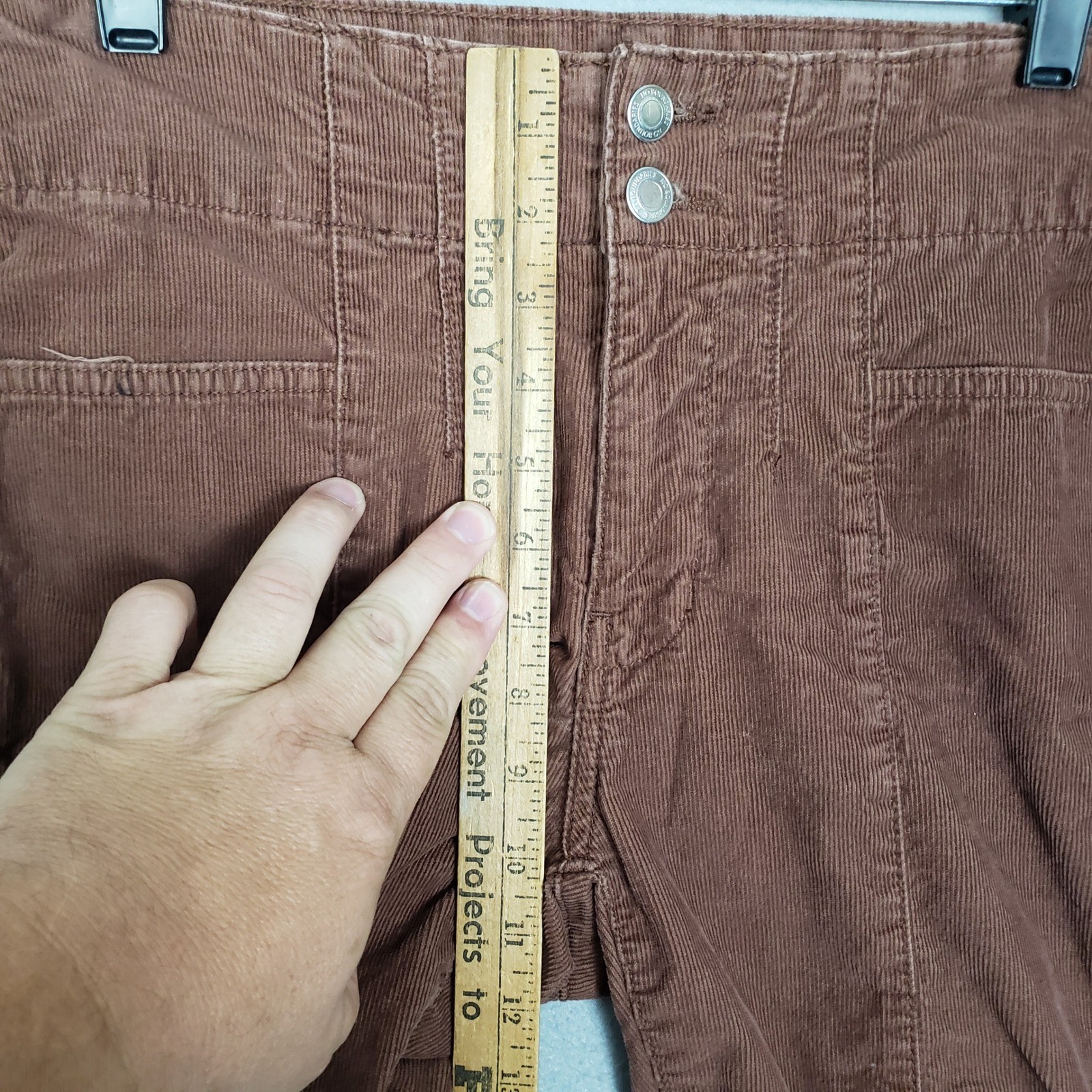 NOBO Corduroy Flare Pants Brown Dark Academia Y2K Preppy Old Money Ivy League 10