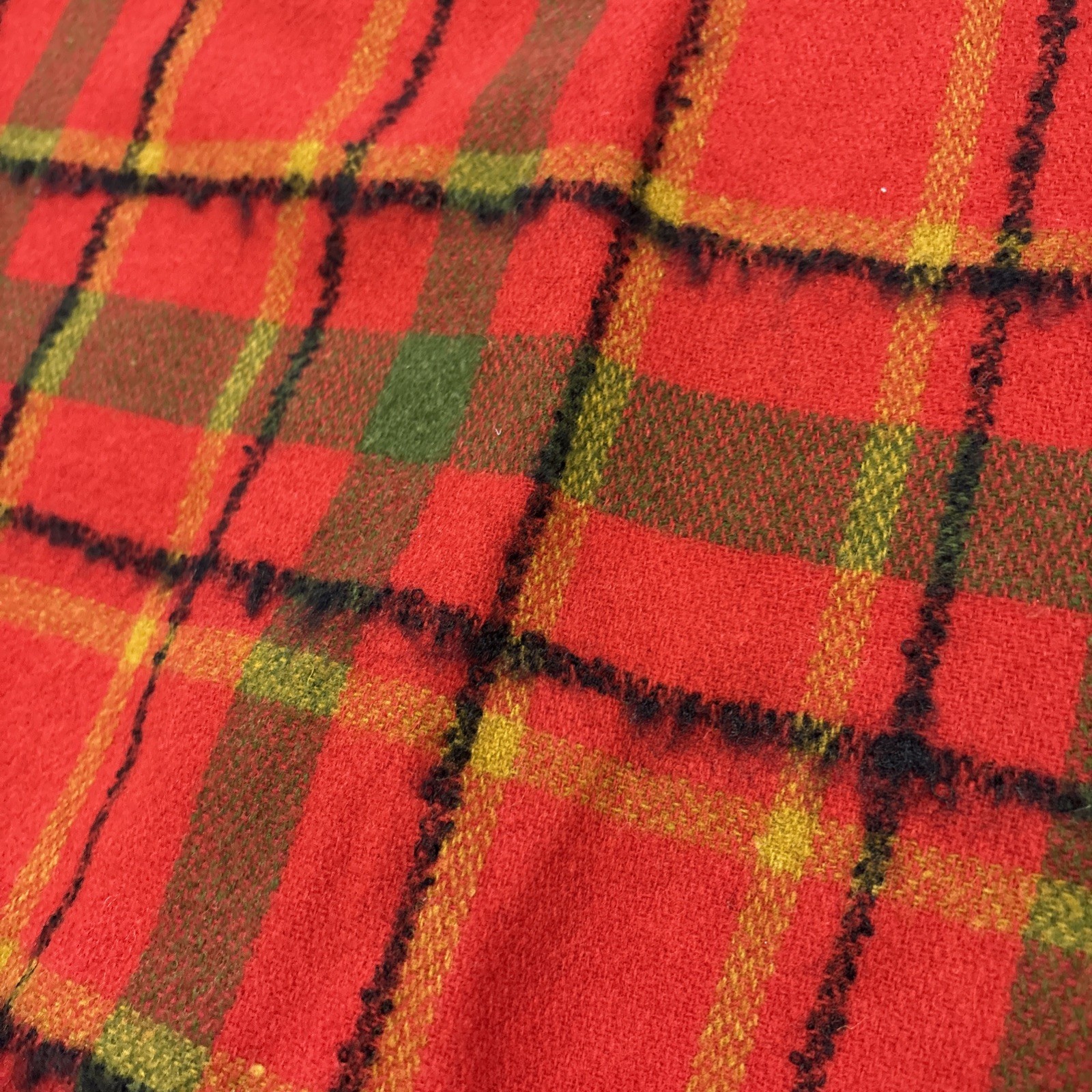 1970s Bobbie Brooks Wool Plaid Skirt Red/green Retro Cool! 23 Waist 34 Hip 27 L