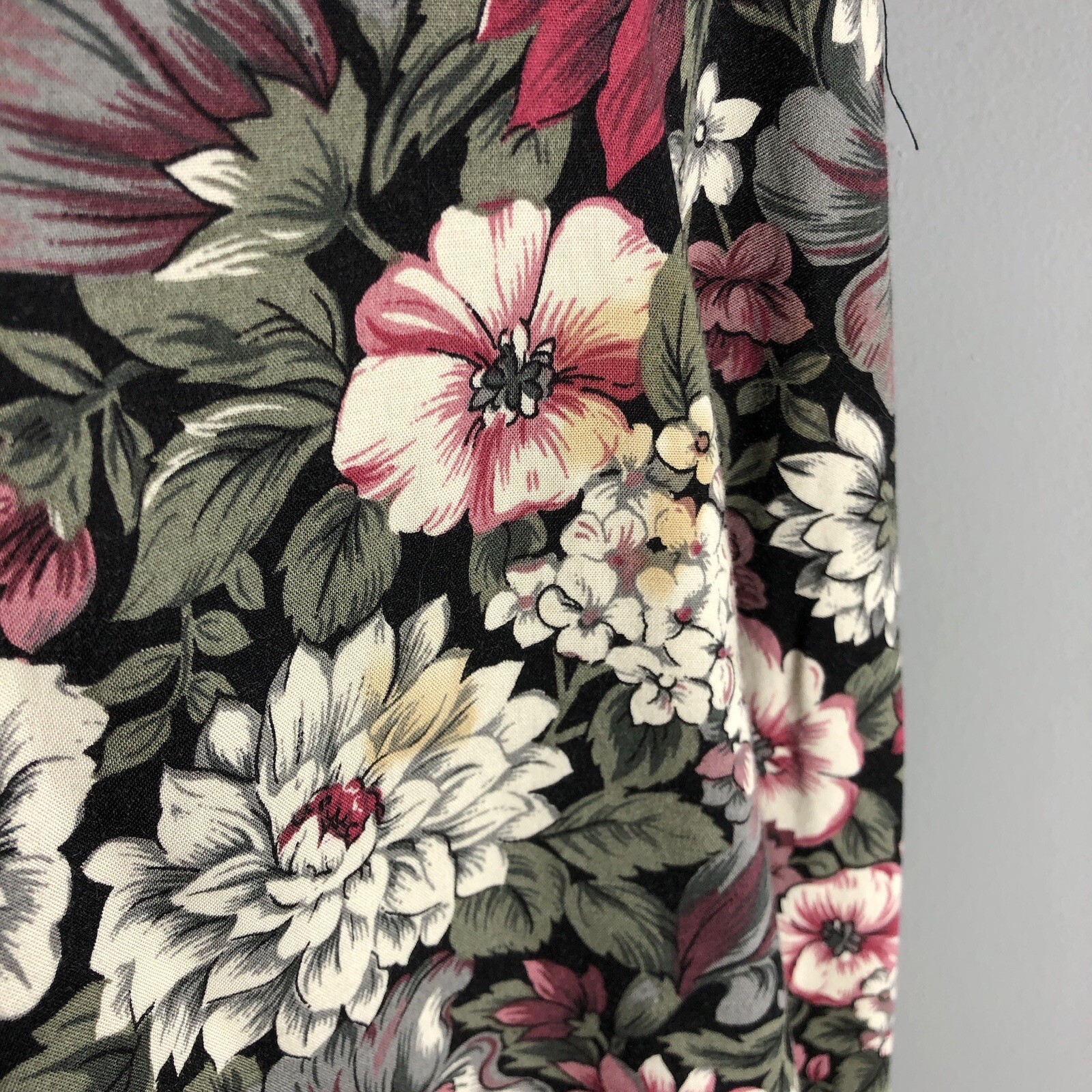 Country Romance Size 7/8 Cottagecore Floral 80s Cotton Garden Party Dress *FLAWS