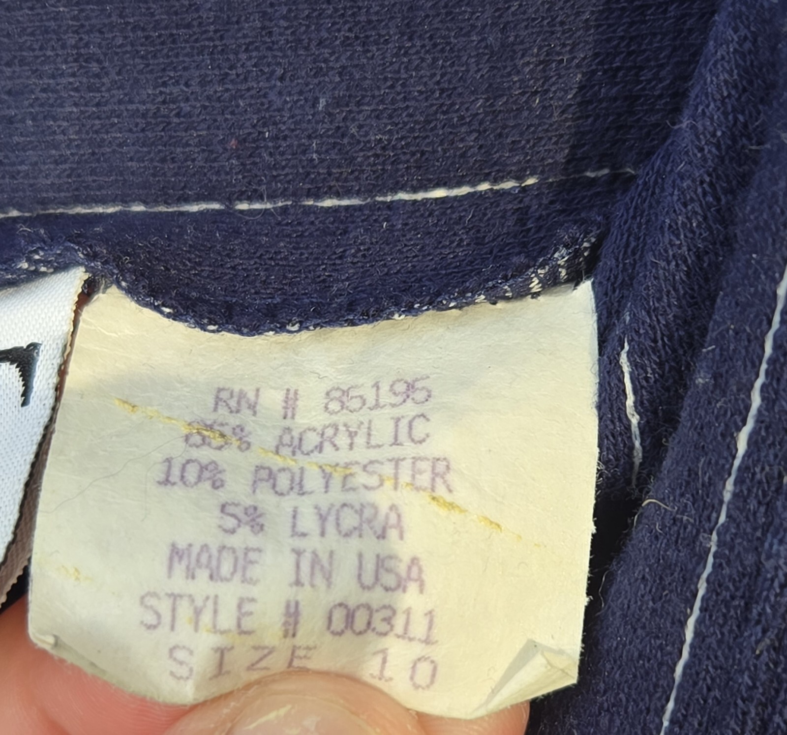Vintage JRT By Newport News 90s Navy Blue Pinstripe Romper Off Shoulder One…
