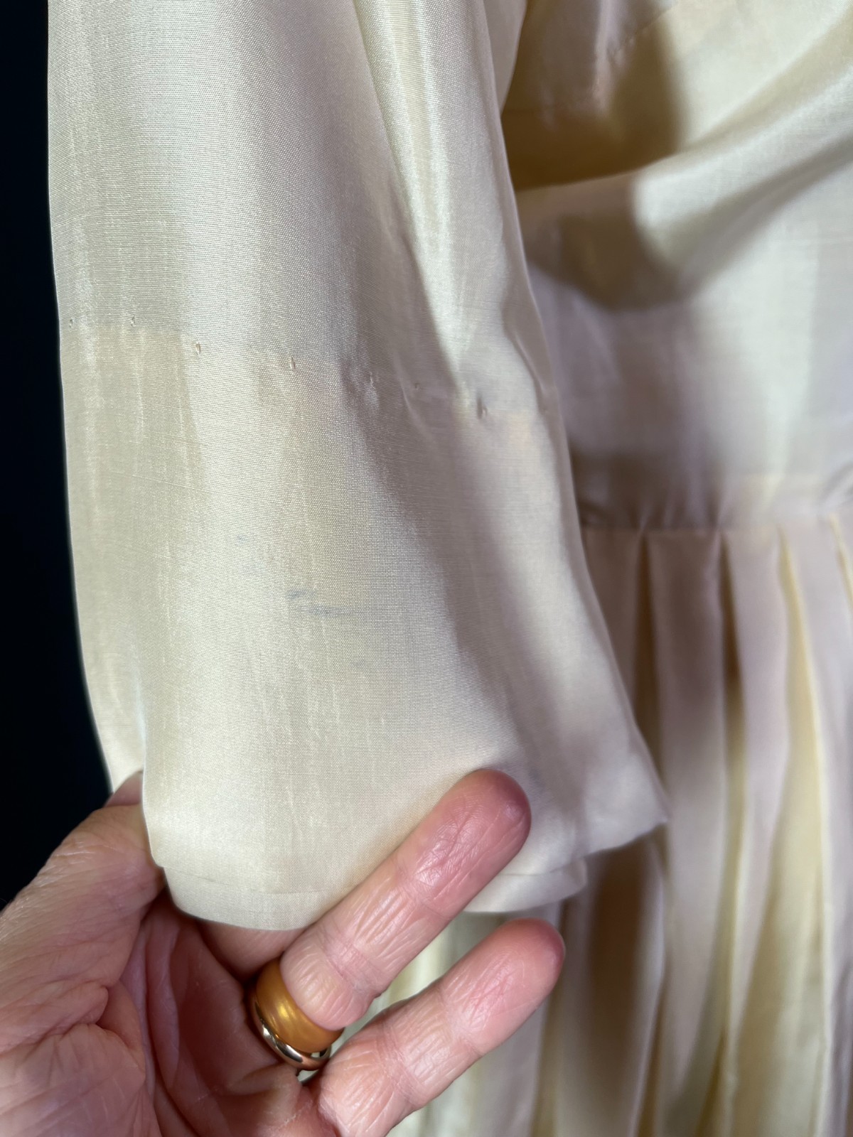 Vintage Deadstock Norman Wiatt California Size 14 Kerah Silk Sailor Dress