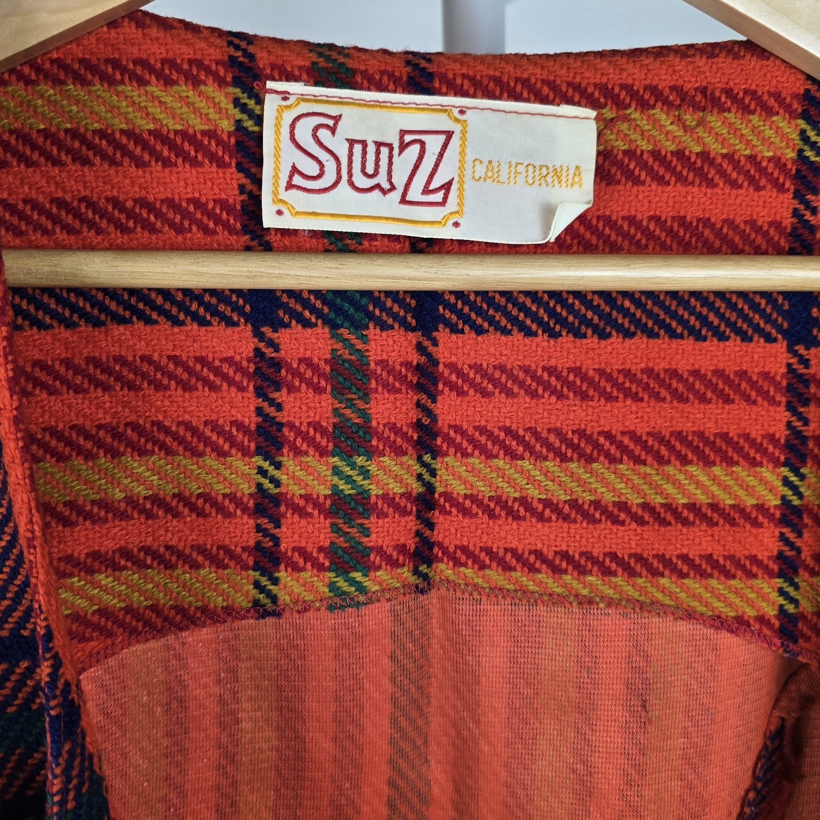 VTG 1960s Suz Of Califoria Women’s Red Plaid Mod Mini Dress Size 8 (See Notes)