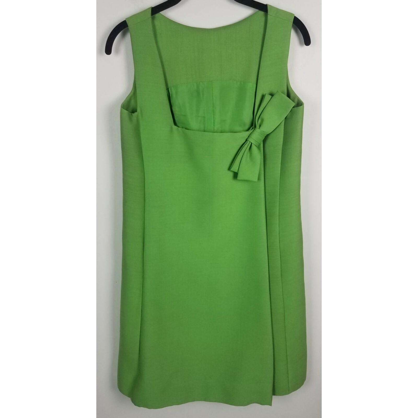 Vtg. 60’s Shannon Rodgers for Jerry Silverman XS Green Dress Mod Dress