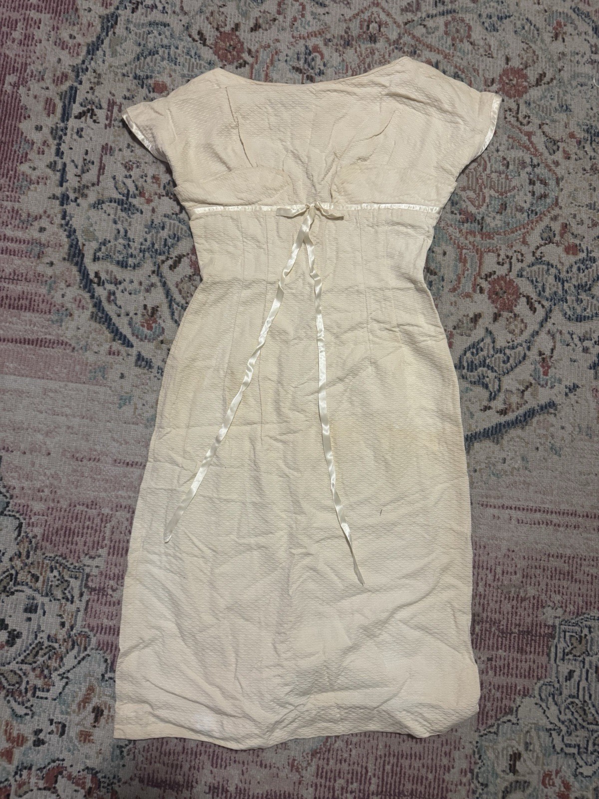 vintage 1950s helen whiting dress no size tag fits like a size medium