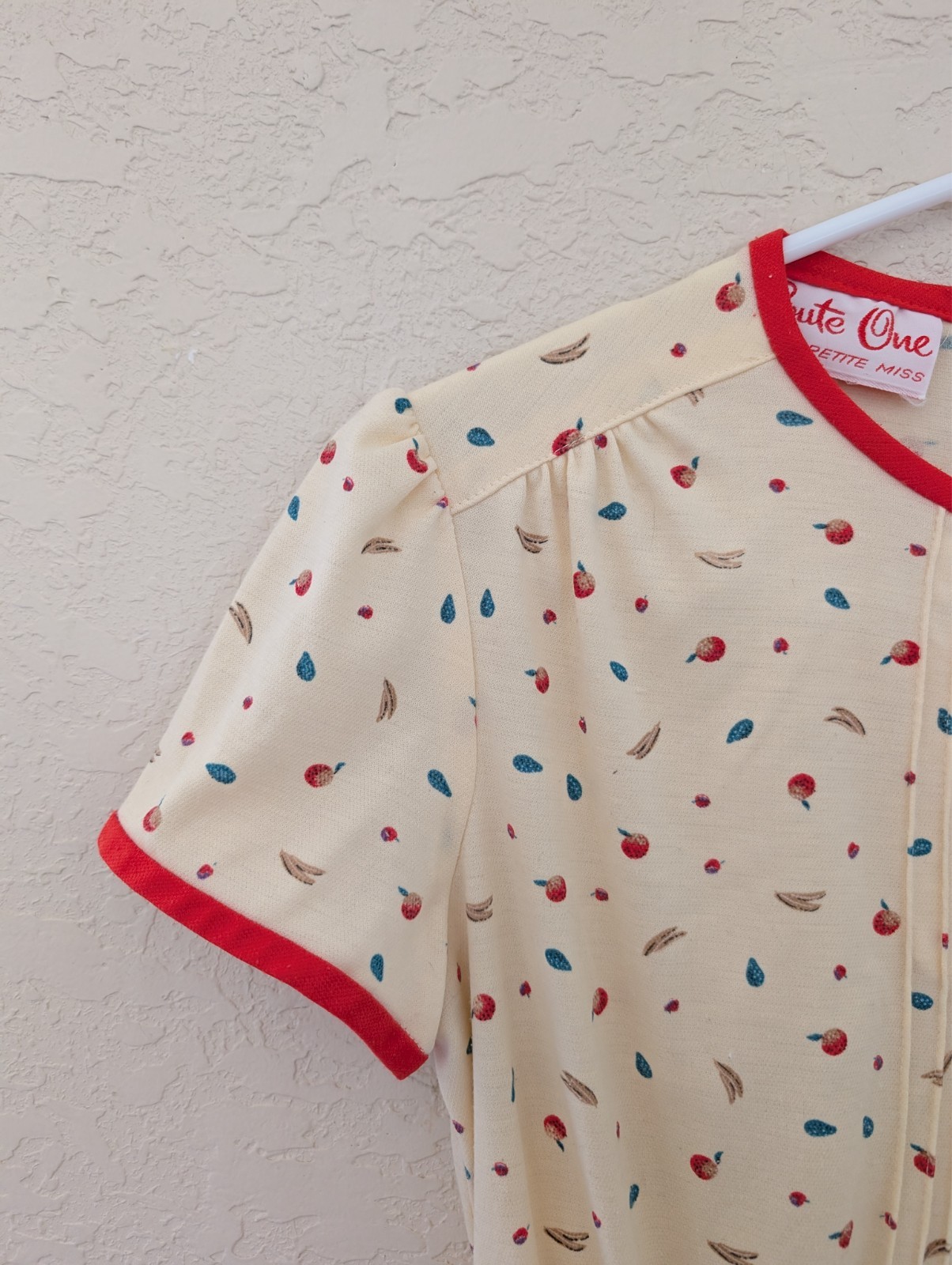 Vintage Route One Petite Miss Vegetable Banana Tomato Dress 50s 60s