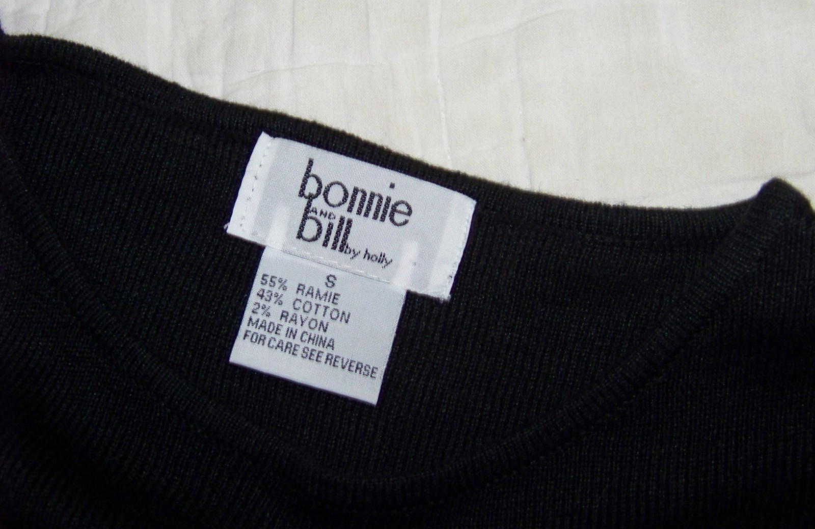 Vintage Bonnie & Bill by Holly Pullover Sweater – S – Floral Embroidery
