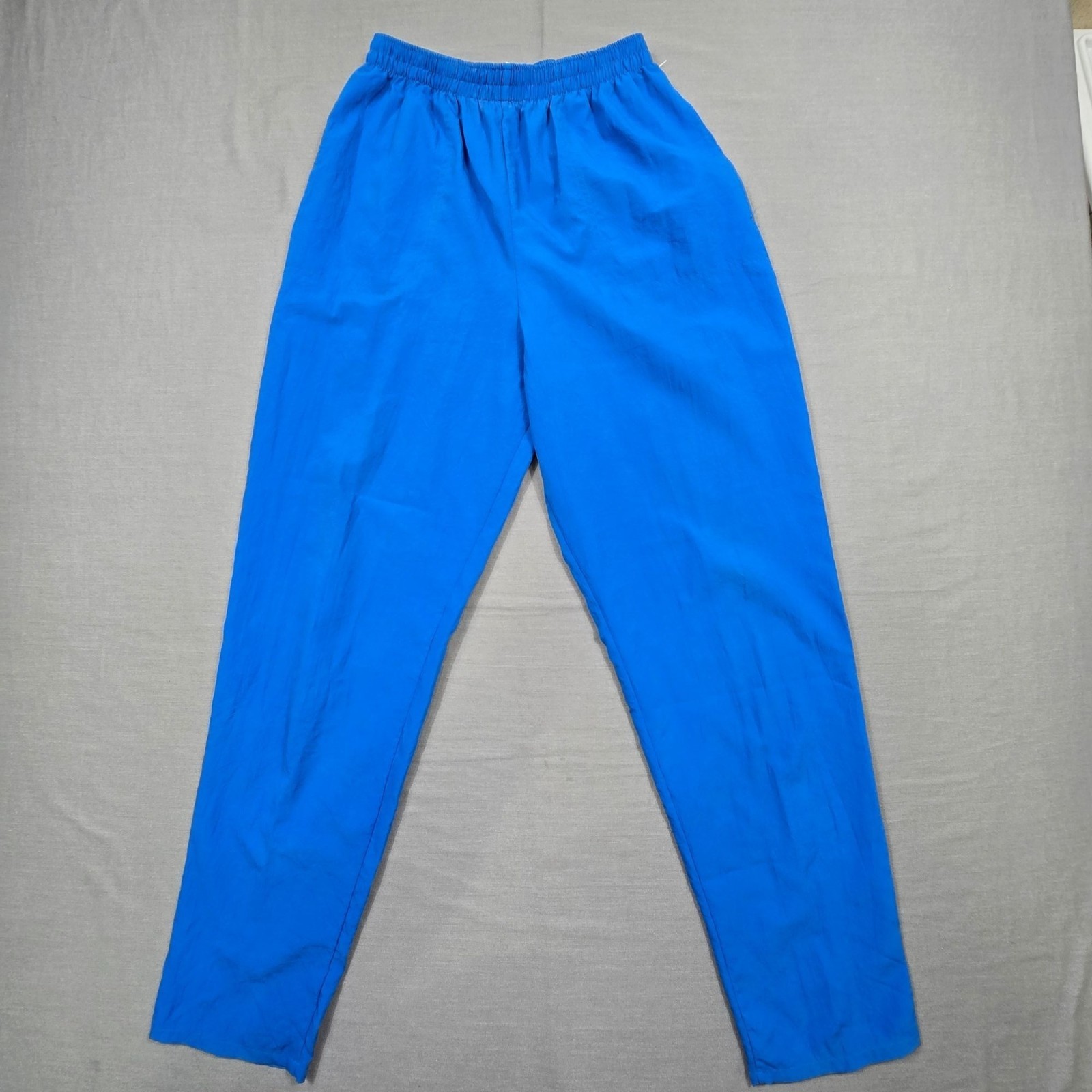 Vintage 80s 90s Koret Small Womens Pants Blue Elastic Waist Tapered Lightweight