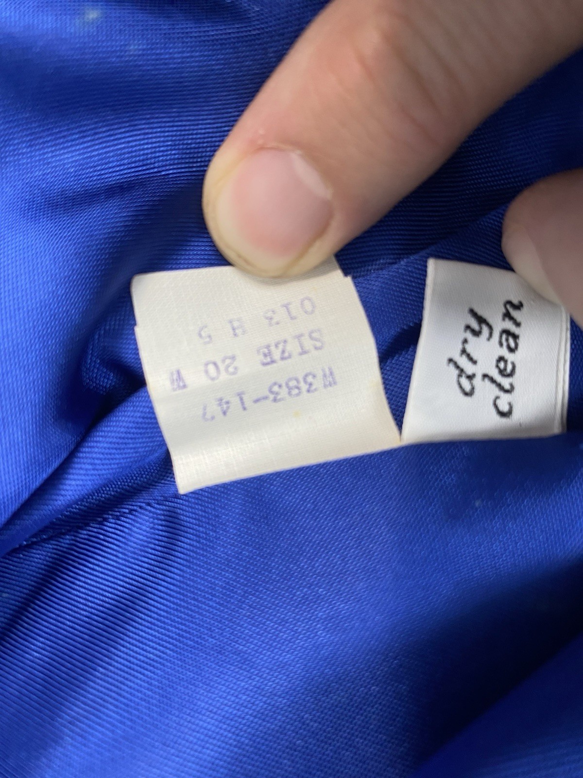 Pendleton Womens Blazer 20W Blue Virgin Wool USA One Button Jacket