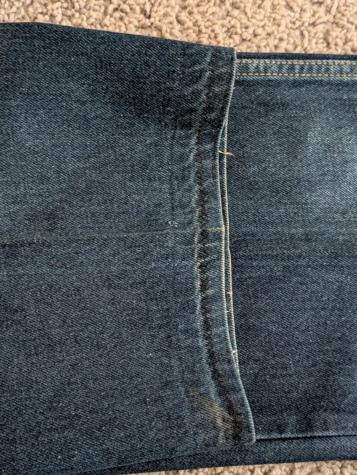 VTG Calvin Klein Jeans Womens 38×36 VTG Hemmed To 36×30 High-Rise USA 70s 80s
