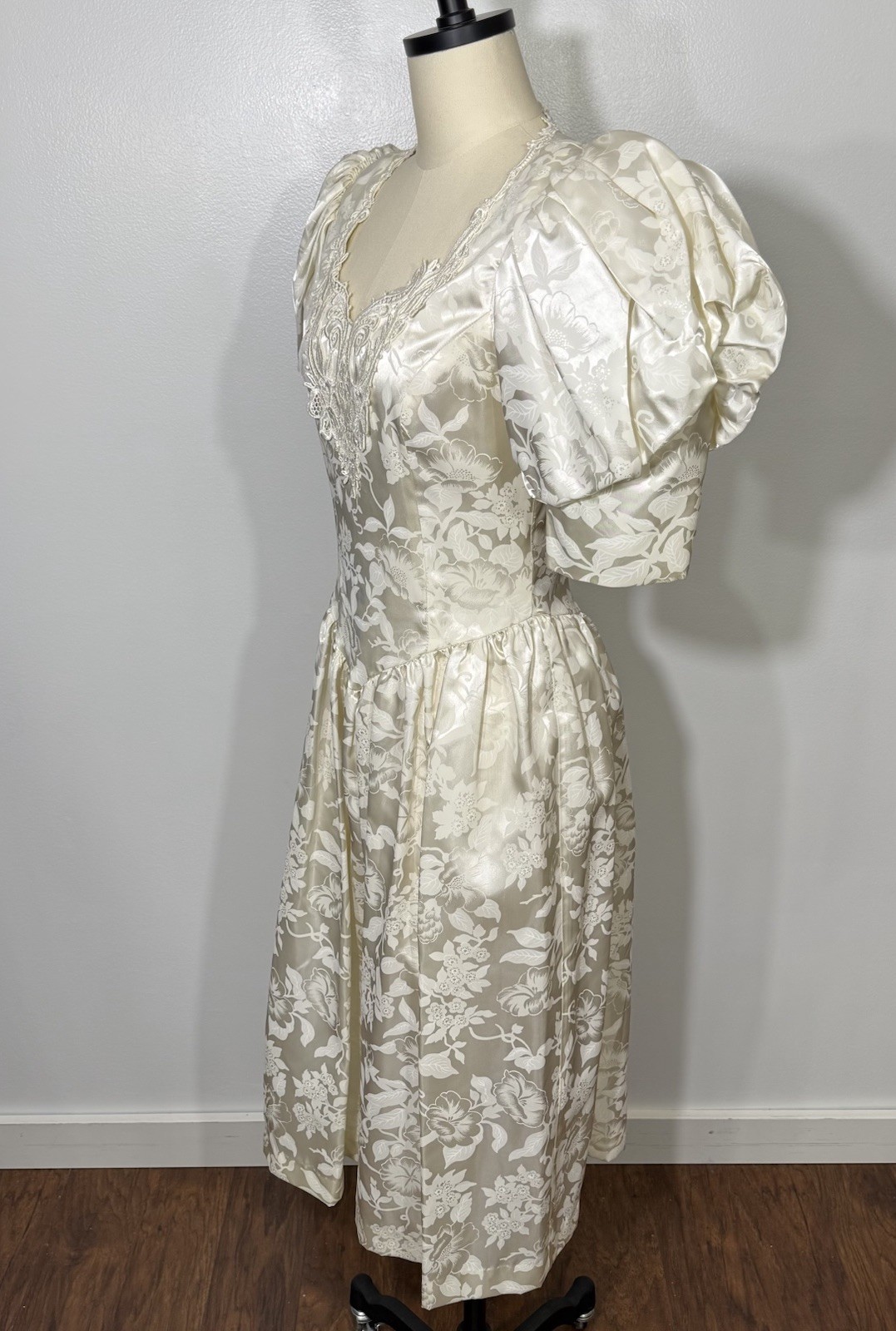 Vintage Dress Wedding 1980s 5/6