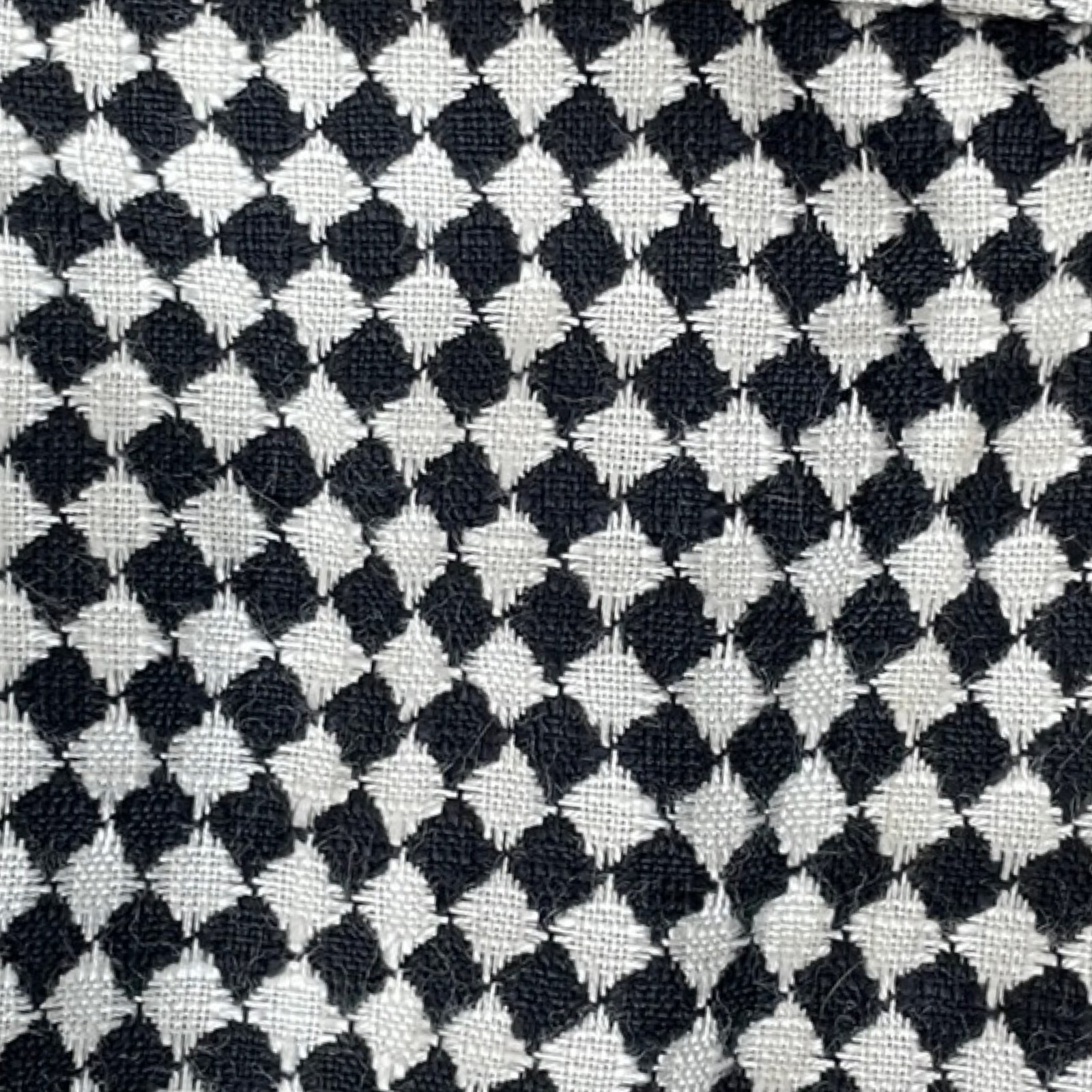 Vintage Checkered Pencil Skirt Size XXS 24″ Waist 1990s Woven Rayon with Pockets