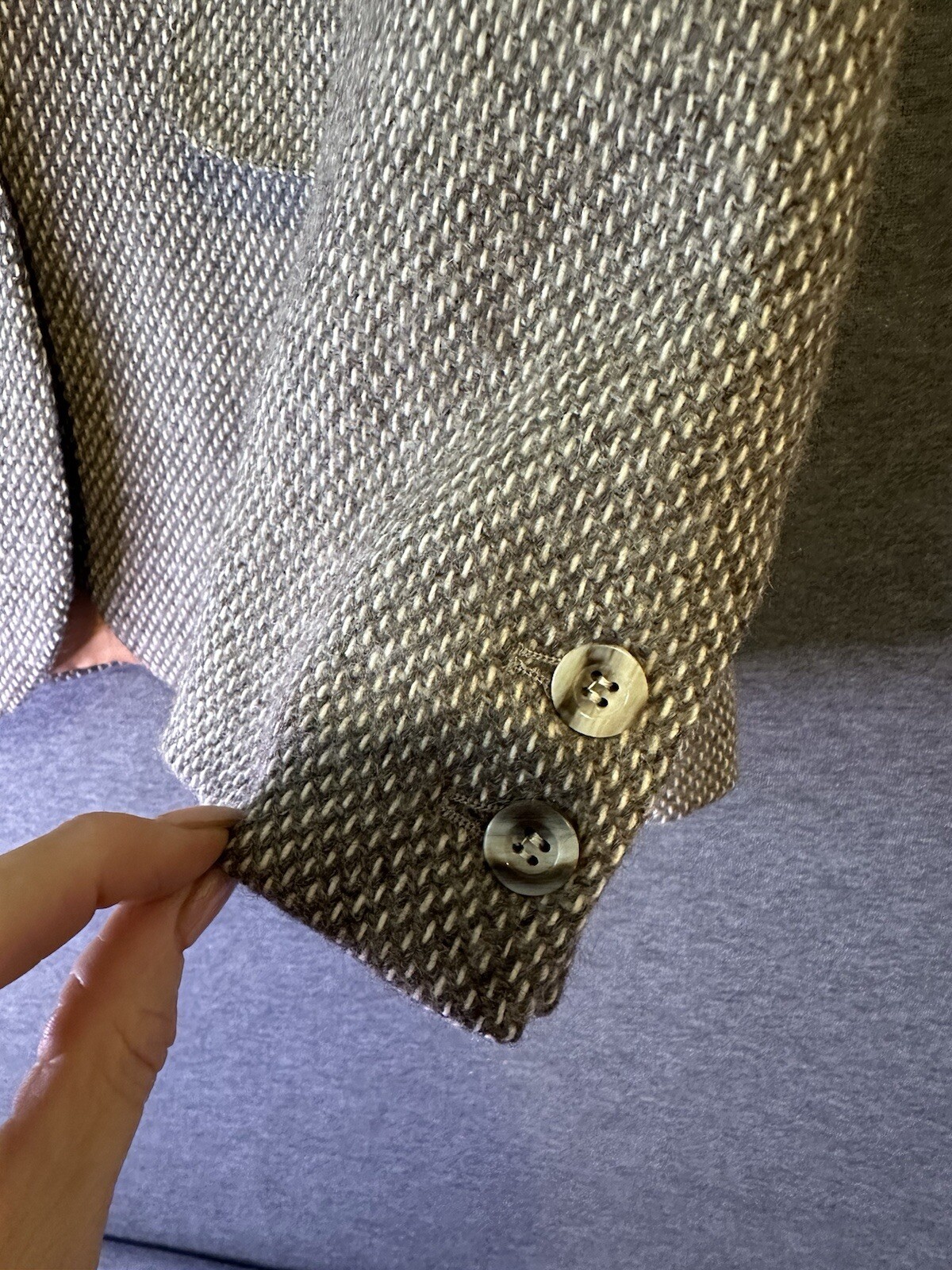 Women’s Wool Blazer | Grandpa Core | Tan Blend Sz 9 | Bloke Core | Virgin Wool