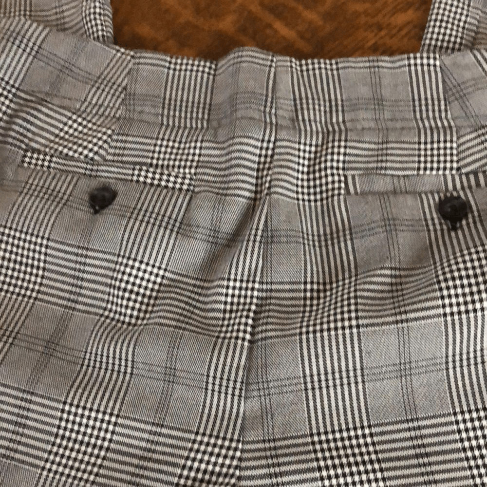 Fever Black & White Houndstooth W/Snakeskin Side Panel Trousers Sz 8 Blokecore