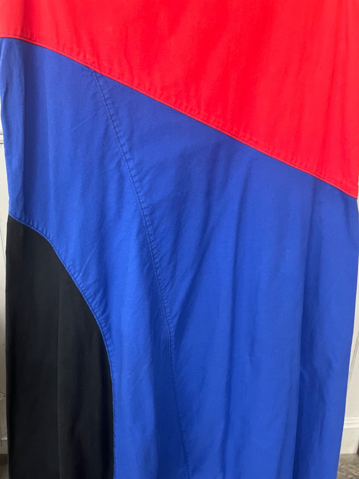 Issey Miyake Color Blocked Sack Dress