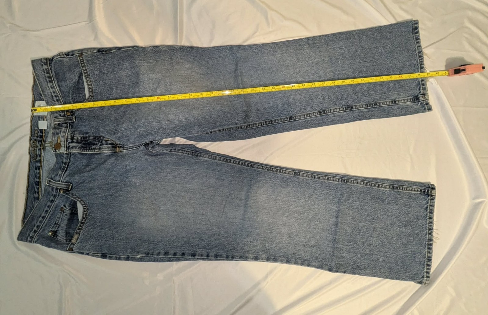 Vtg Cruel Girl Jeans Womens 13 Short Medium Wash Blue Cotton Western