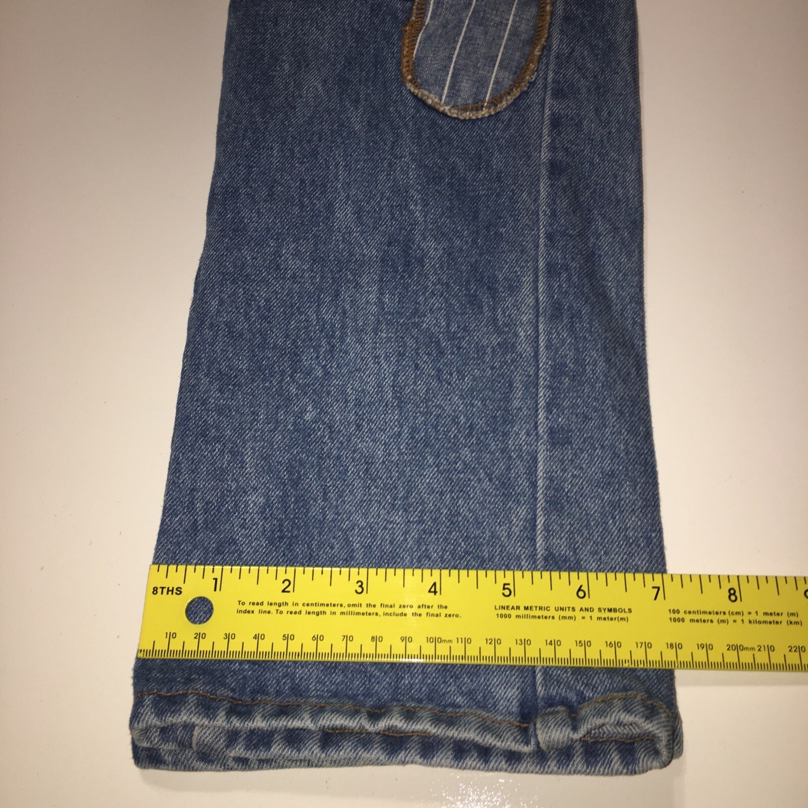 Vtg L.E.I Riding Wear Made in USA Jeans Patchwork Size 3 24×31 High Waist Mom