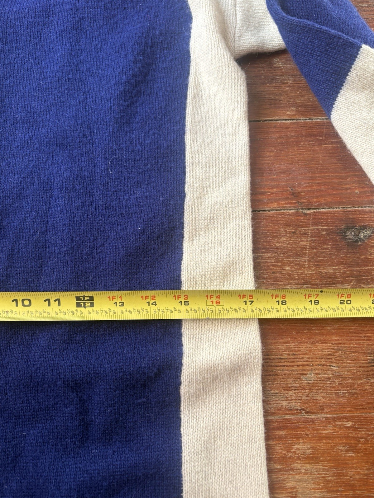 Objectives Dress Lambswool Blue White Women’s Size Small Vintage