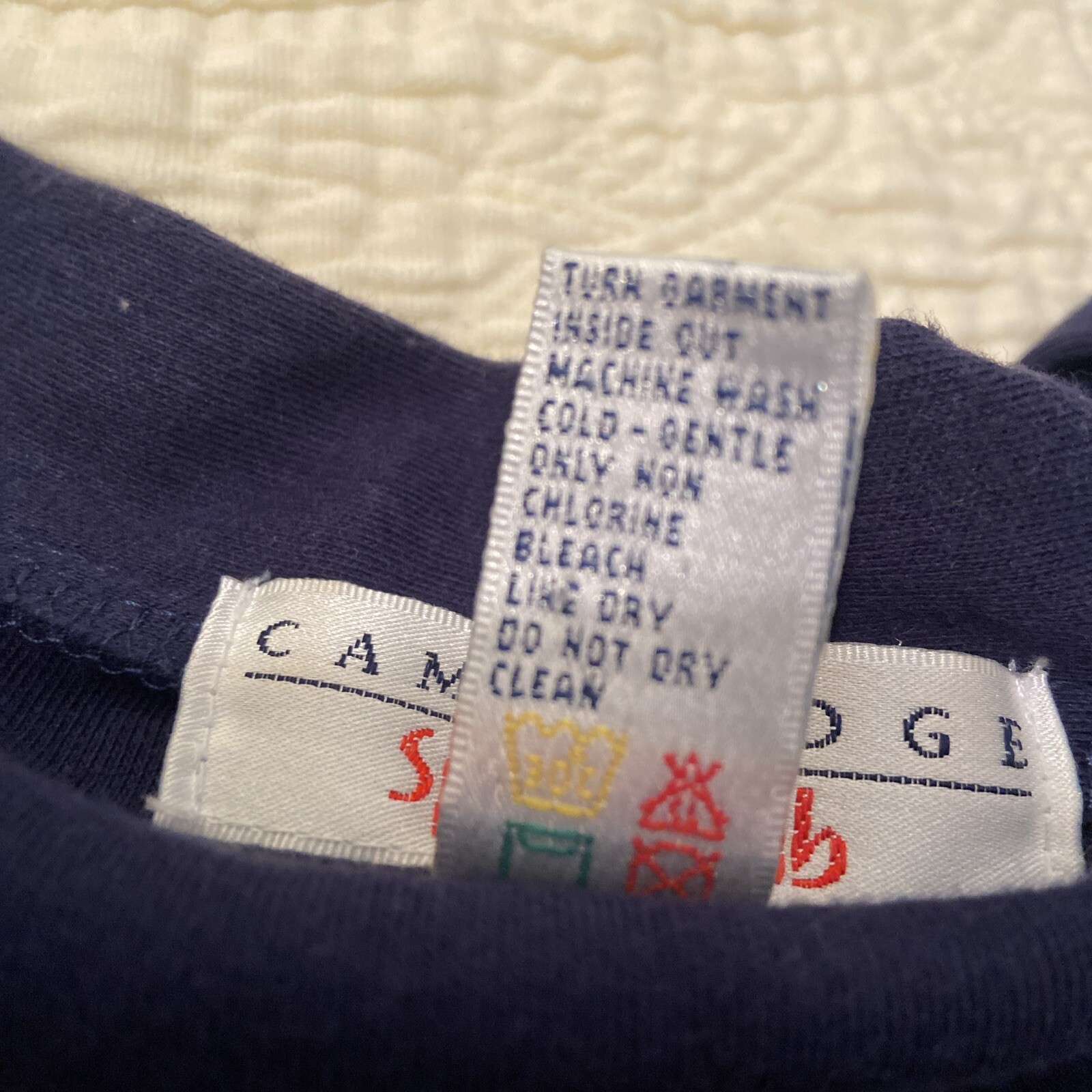 Vintage 80s Cambridge SportsClub Multi Color Womens M Sweater Flags