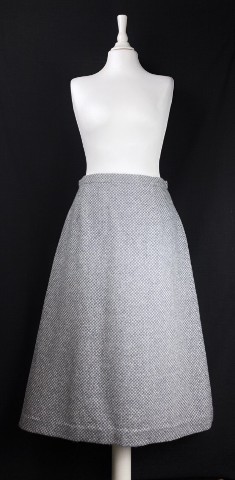Authentic Vintage 80s Aquascutum Women’s Long Alpaca Wool Skirt Size US 8 UK 10