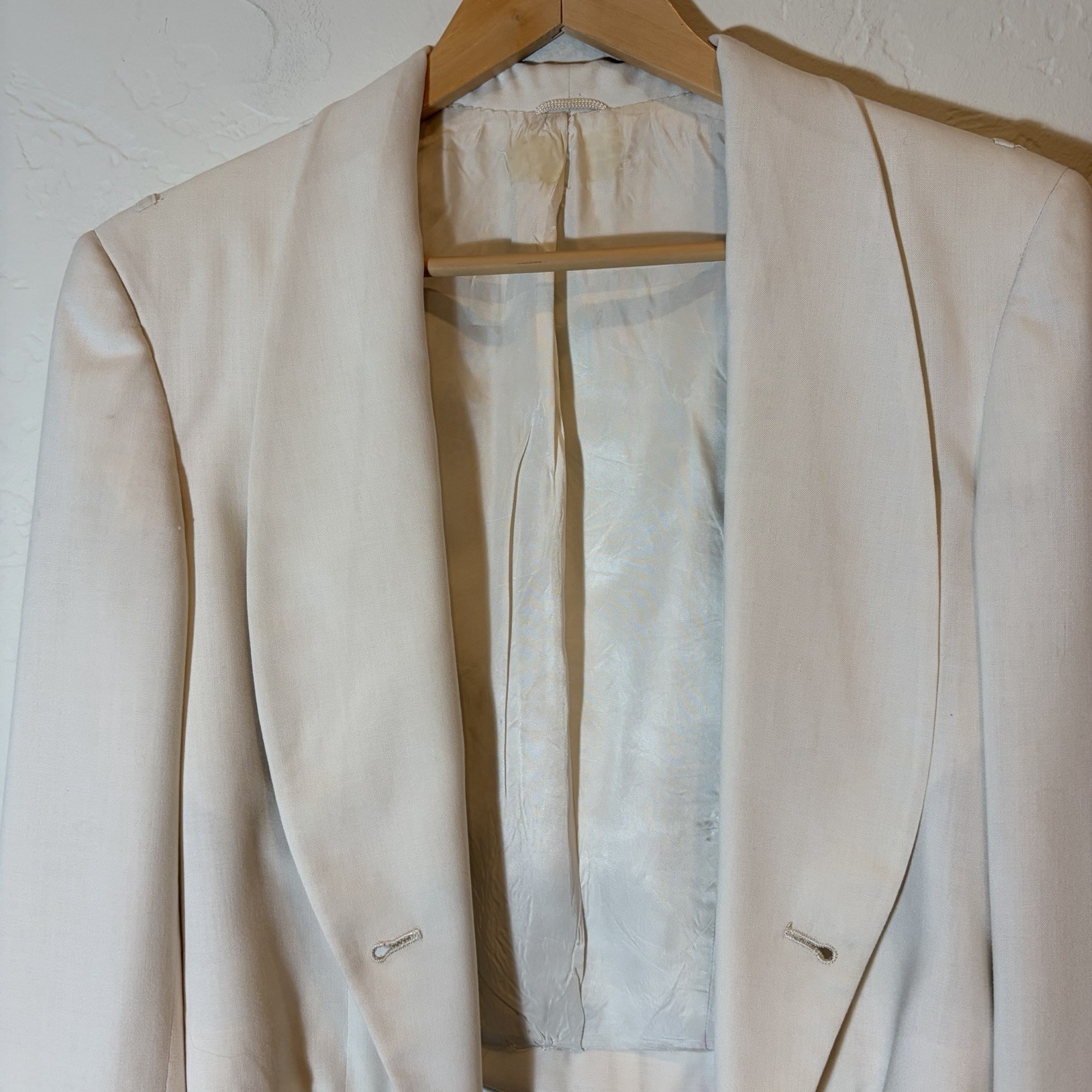 Vintage 1950s USAF U.S. Air Force Women’s White Formal Dress Jacket ARDC