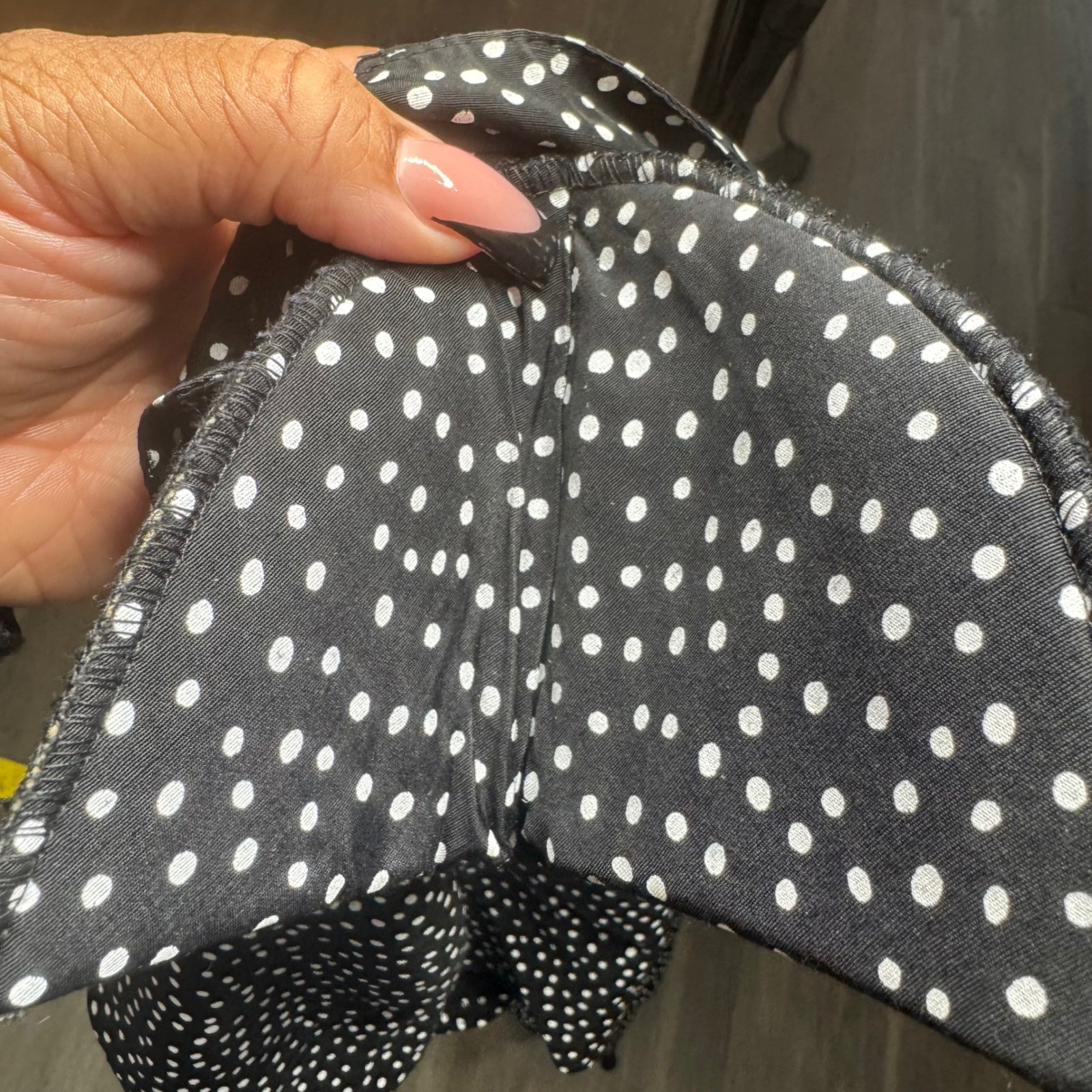 David Benjamin Vintage 80s Polka Dot Open Back Dress Black White Size 9/10 Pinup