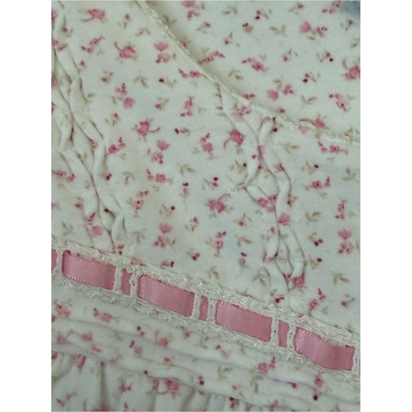 Lanz Of Salzburg Vintage Floral Nightgown Nigh Dress M cottagecore