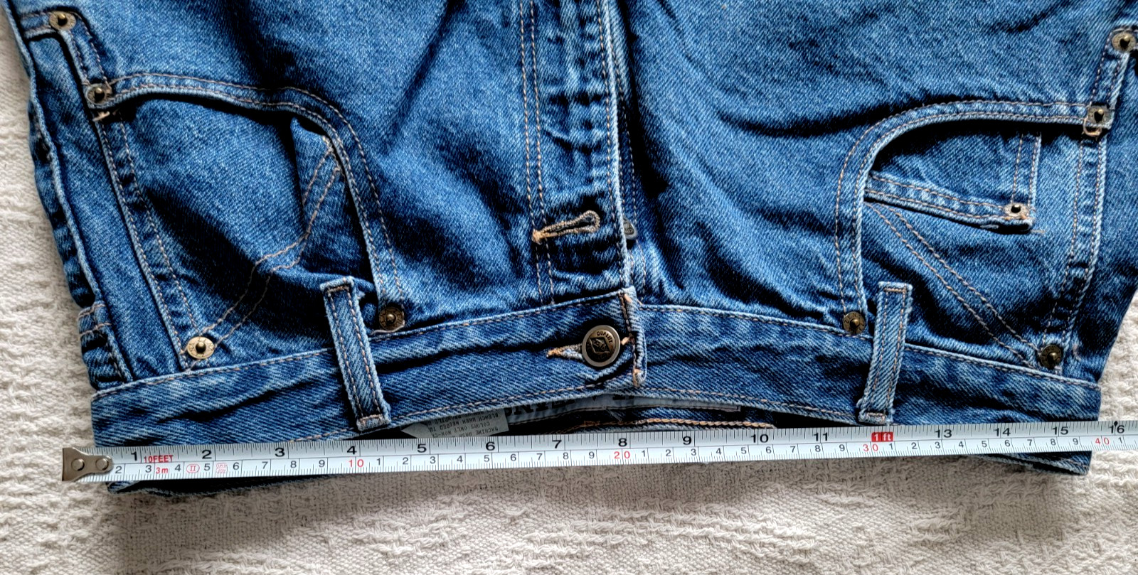 Vintage ZENA Sapphire Denim Jean Shorts Size Missy 18 Mom Grandmacore 80s 90s