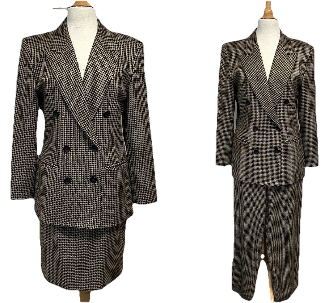 Vtg Pendleton Wool Blend 3-Pc Women’s Suit Blazer, Skirt, Pants Sz-8/6