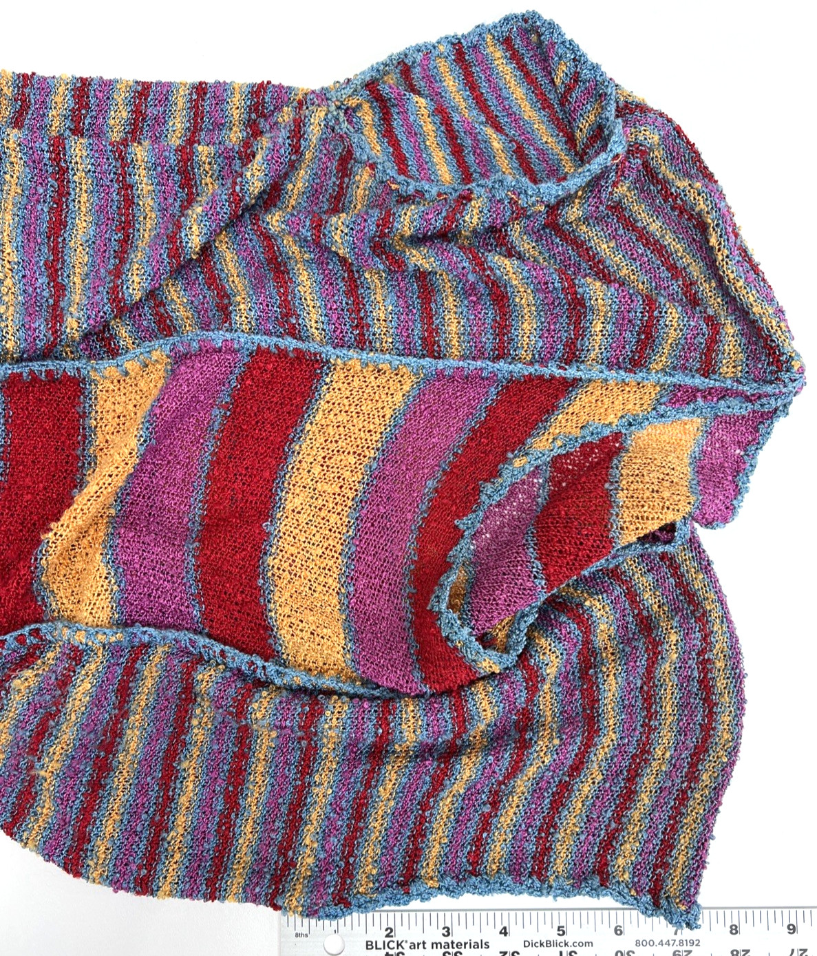 VTG French Rags Women’s Small Top Raw Silk & Rayon Hand Loomed Boho Made USA