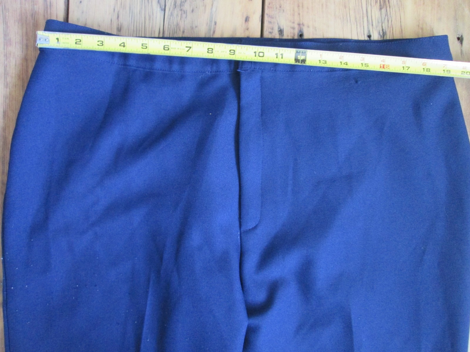 Vintage Women’s Levi’s Bend Over Slacks Pants 24WP 38×29 1970s Blue Polyester
