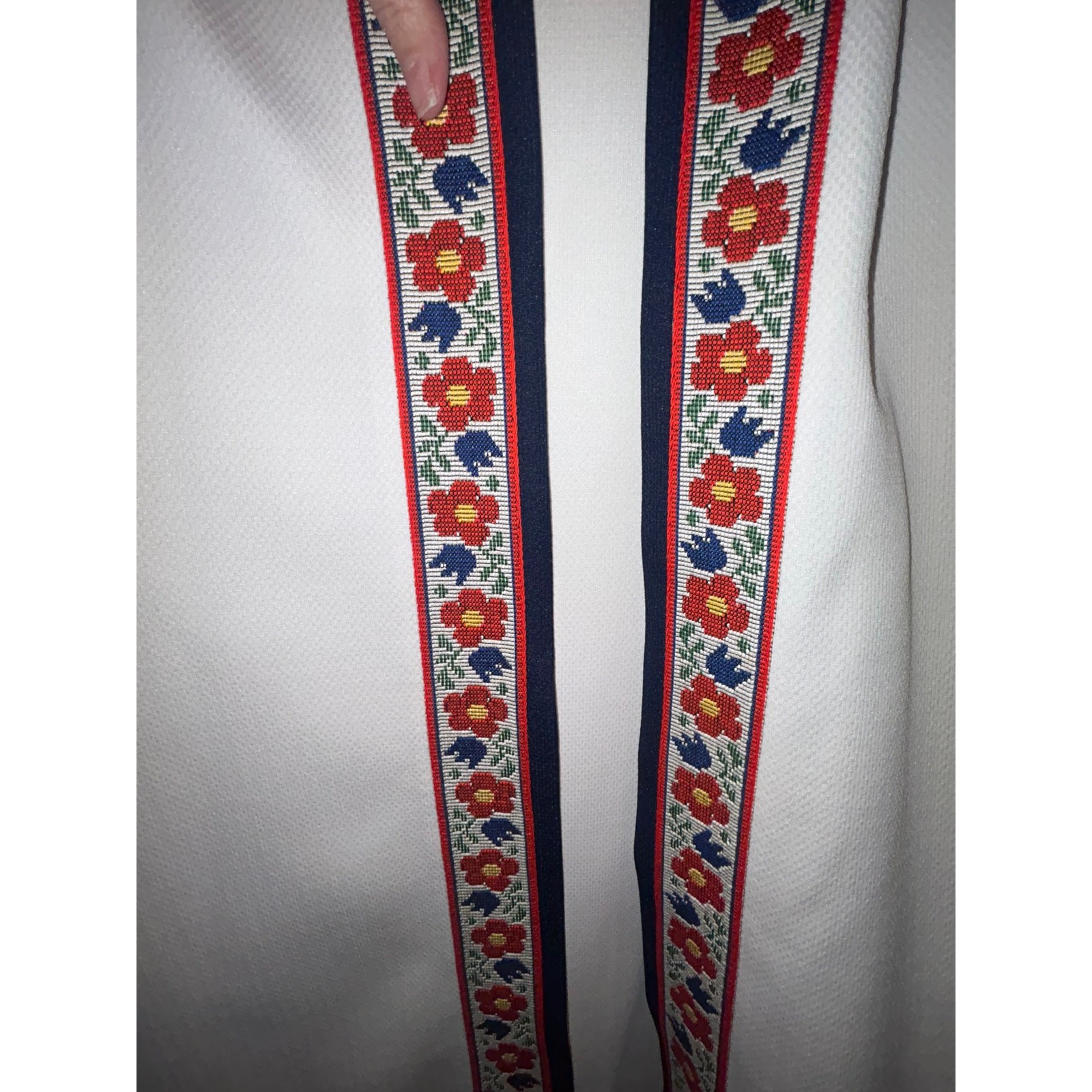 Vintage 1960s Nardis of Dallas Two Piece Dress Set | Mod Folk Embroidered Trim