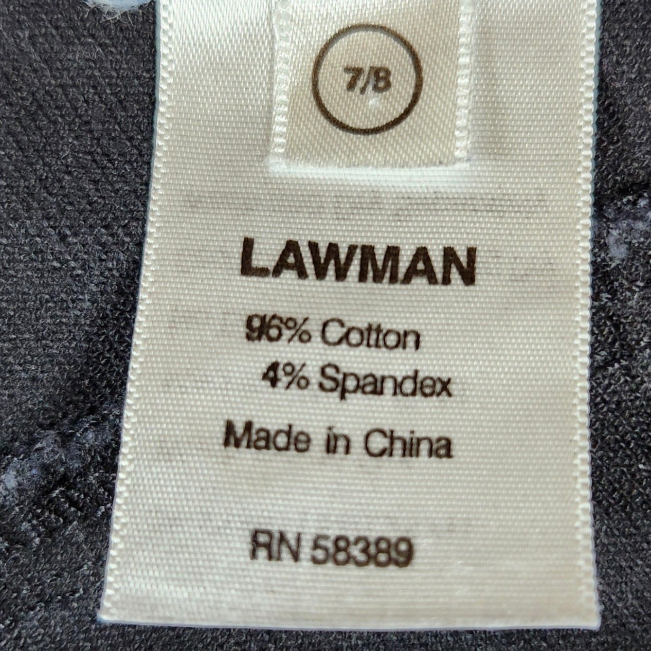 Lawman Western Jeans Womens 27 Black Excellent High Rise Bootcut Denim Vintage