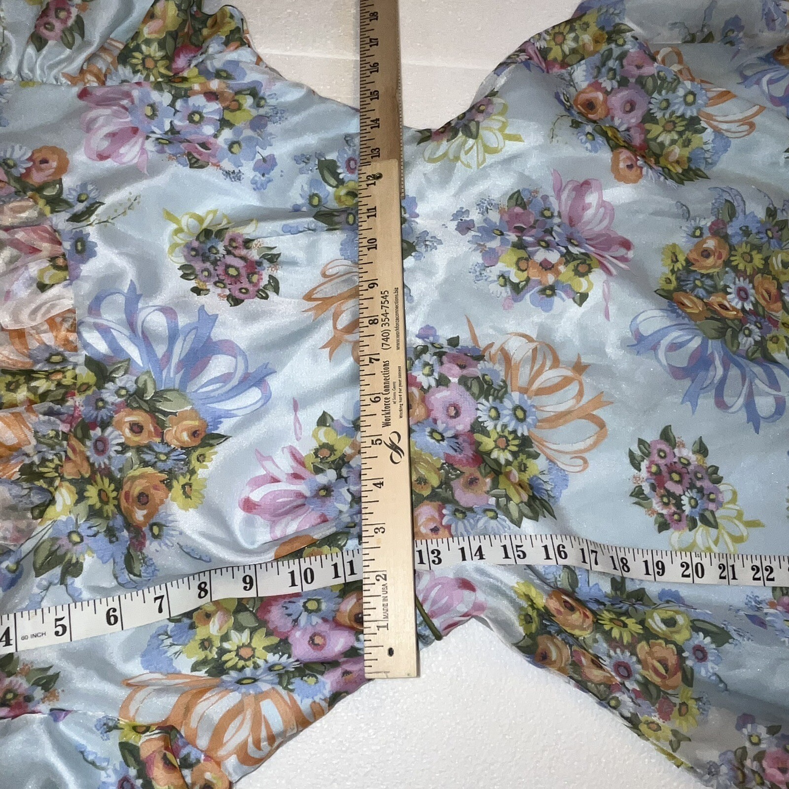 ABC ANGELAIR BY MONIKA Floral Vtg Dress Small Medium Pre 1963 See Measurements