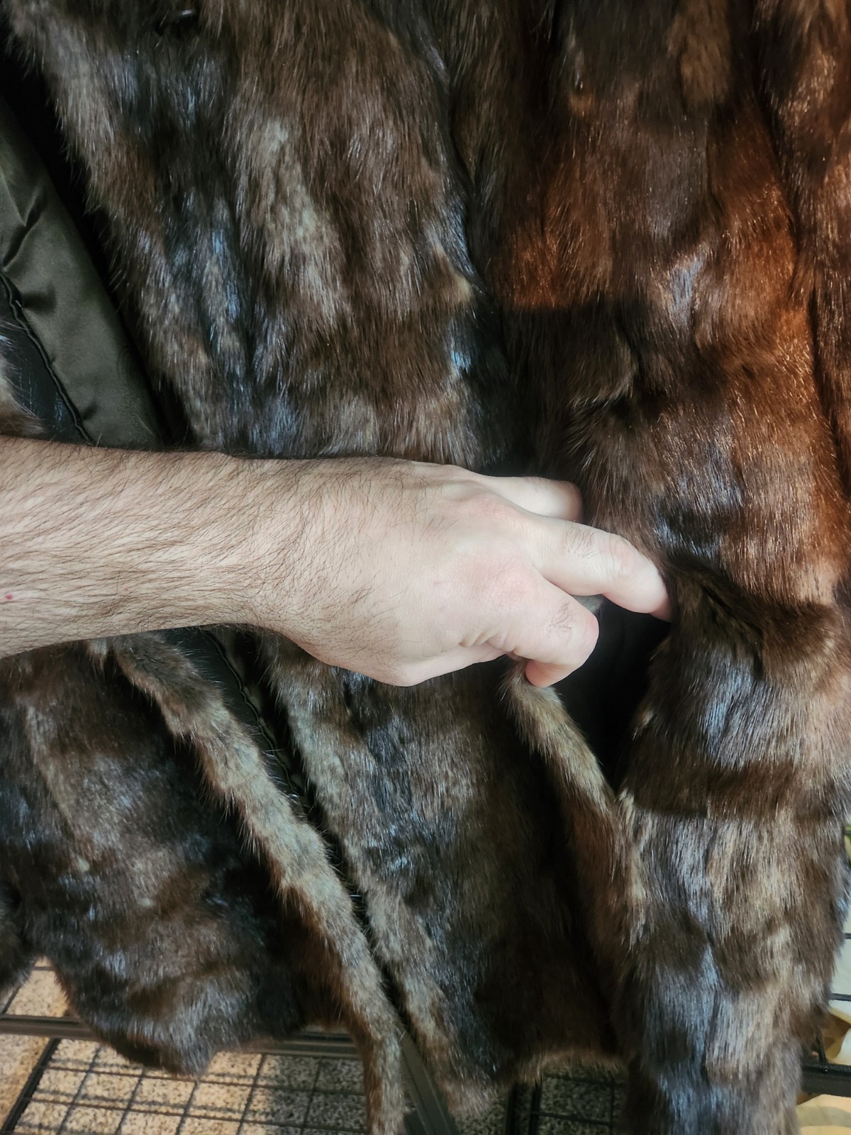 DASCO LUXURY DARK BROWN MINK FUR COAT, GENTLY WORN – Aprox size M/L