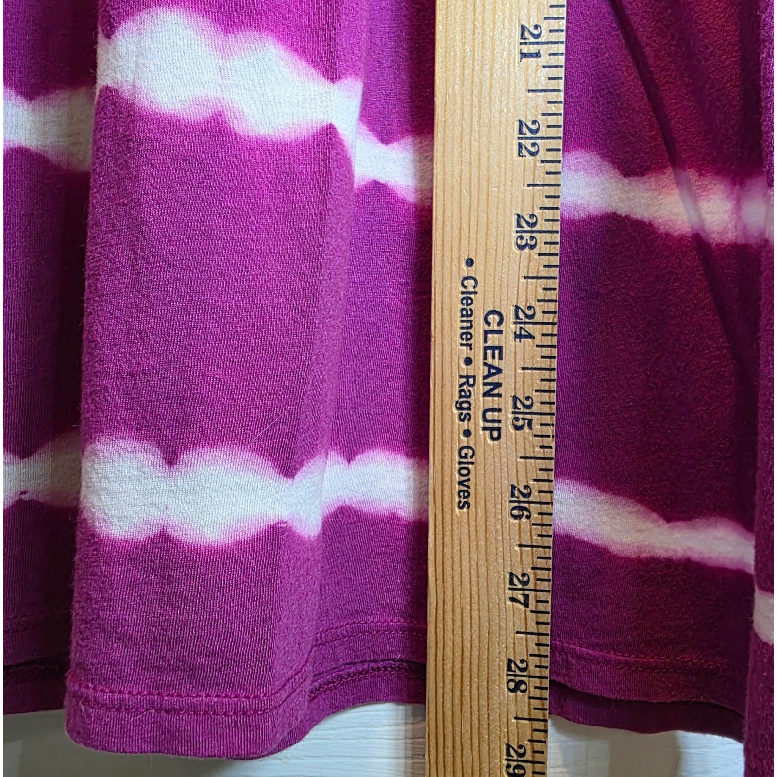 VTG Lucky Brand Tunic Top Tie-Dye Knit Womens XL Purple Magenta Peasant