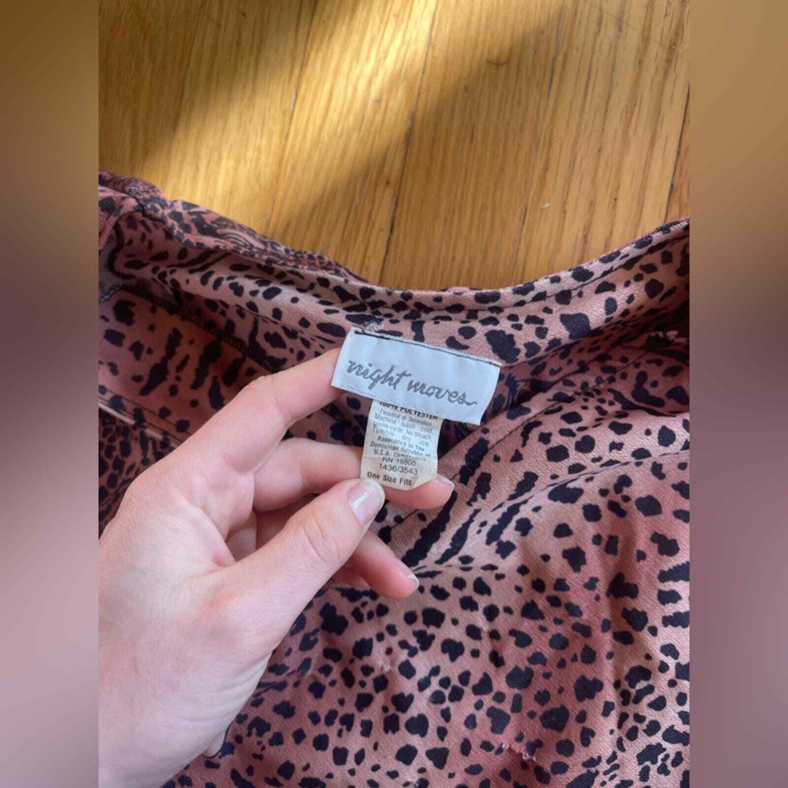 Late 70s-80s Leopard Caftan with Leopard Faces