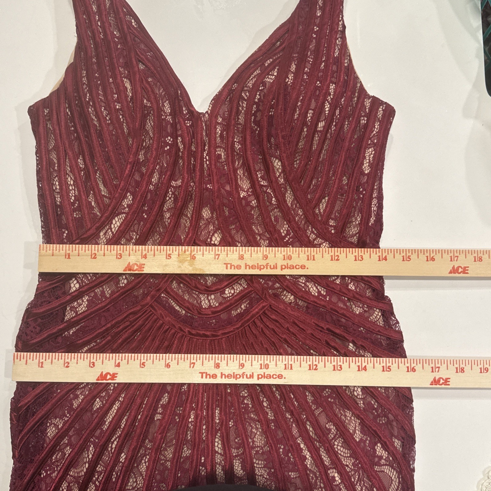 Vintage 90s F.I.E.S.T.A. FASHIONS Burgundy Formal Party Dress Maxi Perfect